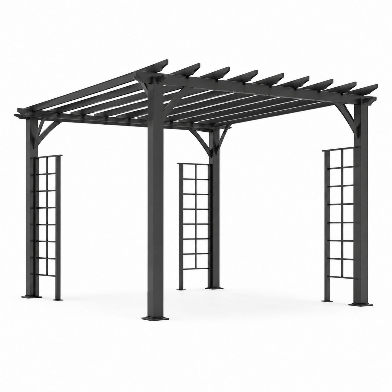 Pergola aluminiowa ogrodowa 300x300x220 cm Czarny