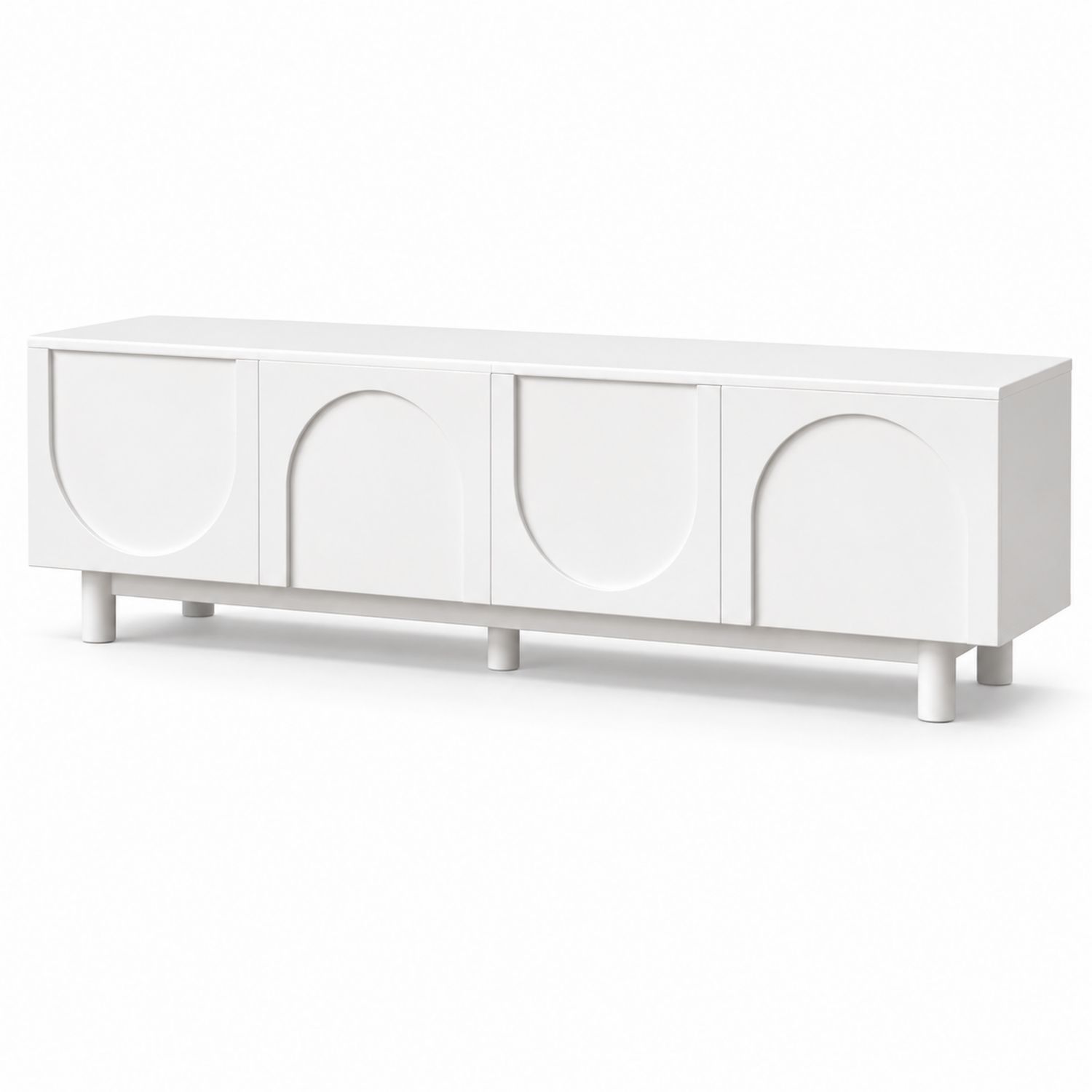 Szafka RTV MDF Biały 150x40x50 cm