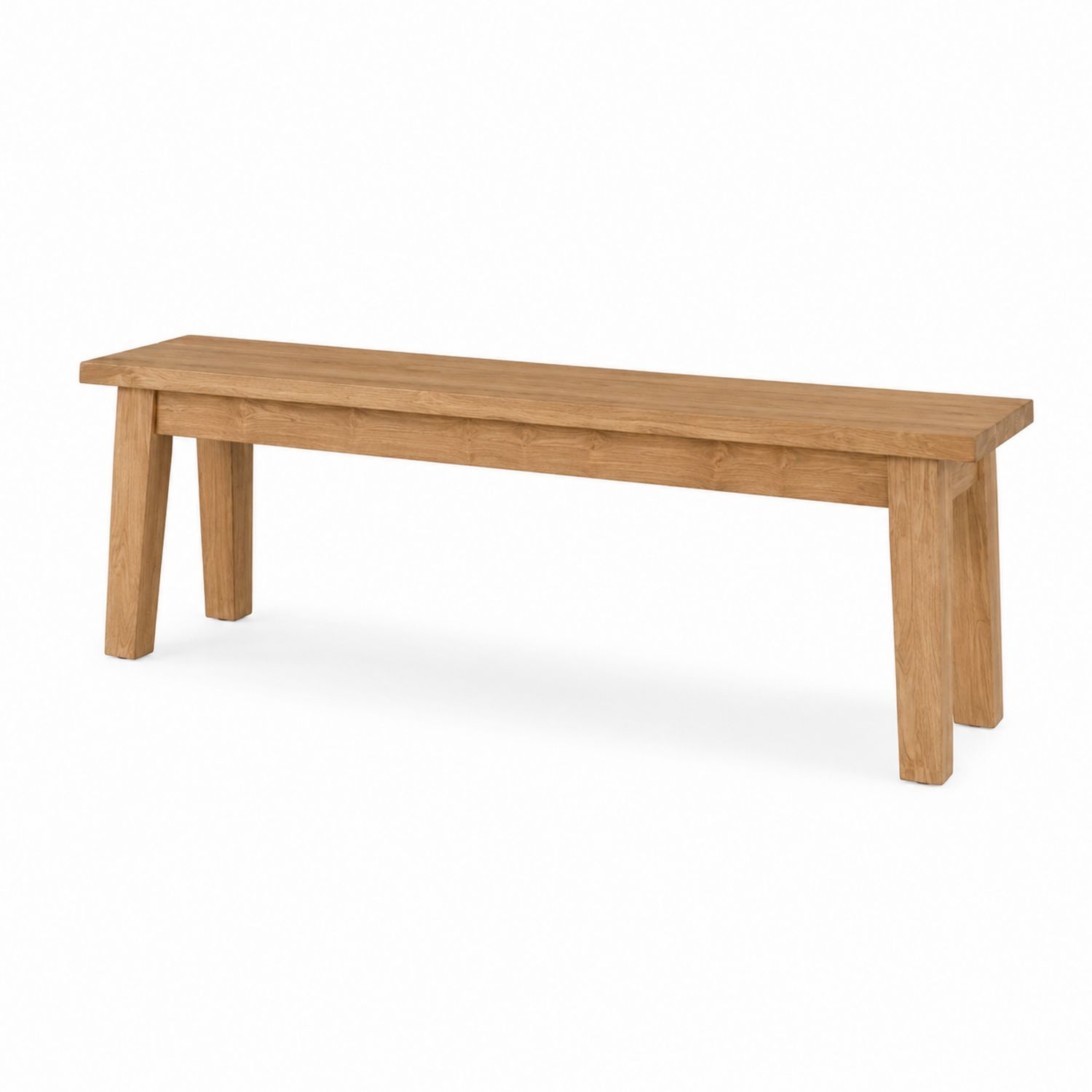 Ławka drewniana dąb naturalny 150x35x45 cm