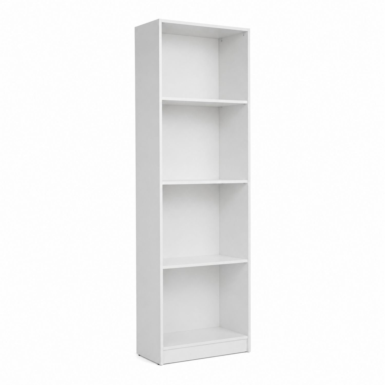 Regał z płyty laminowanej biały 180x60x24 cm