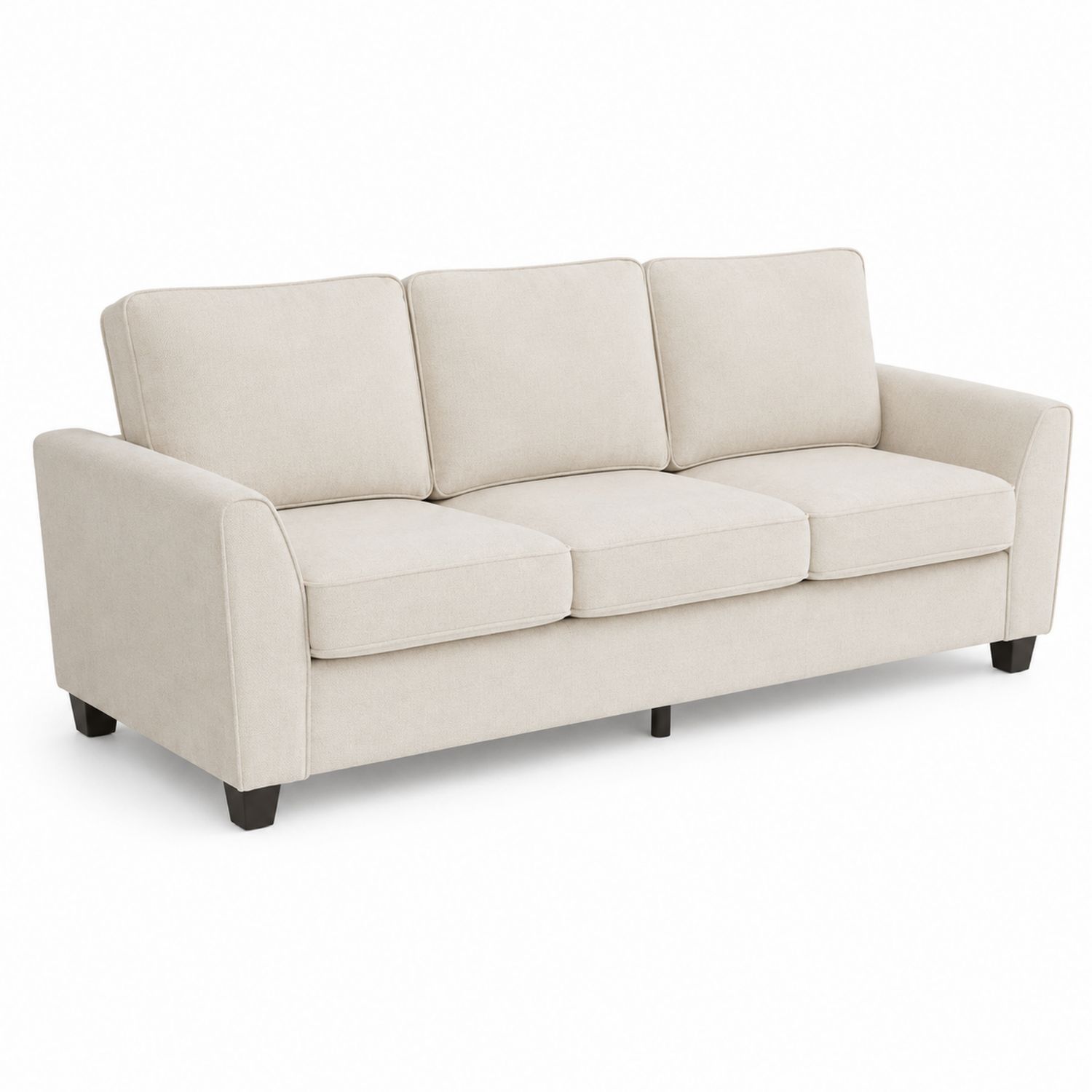 Sofa 3-osobowa z tkaniny beżowa