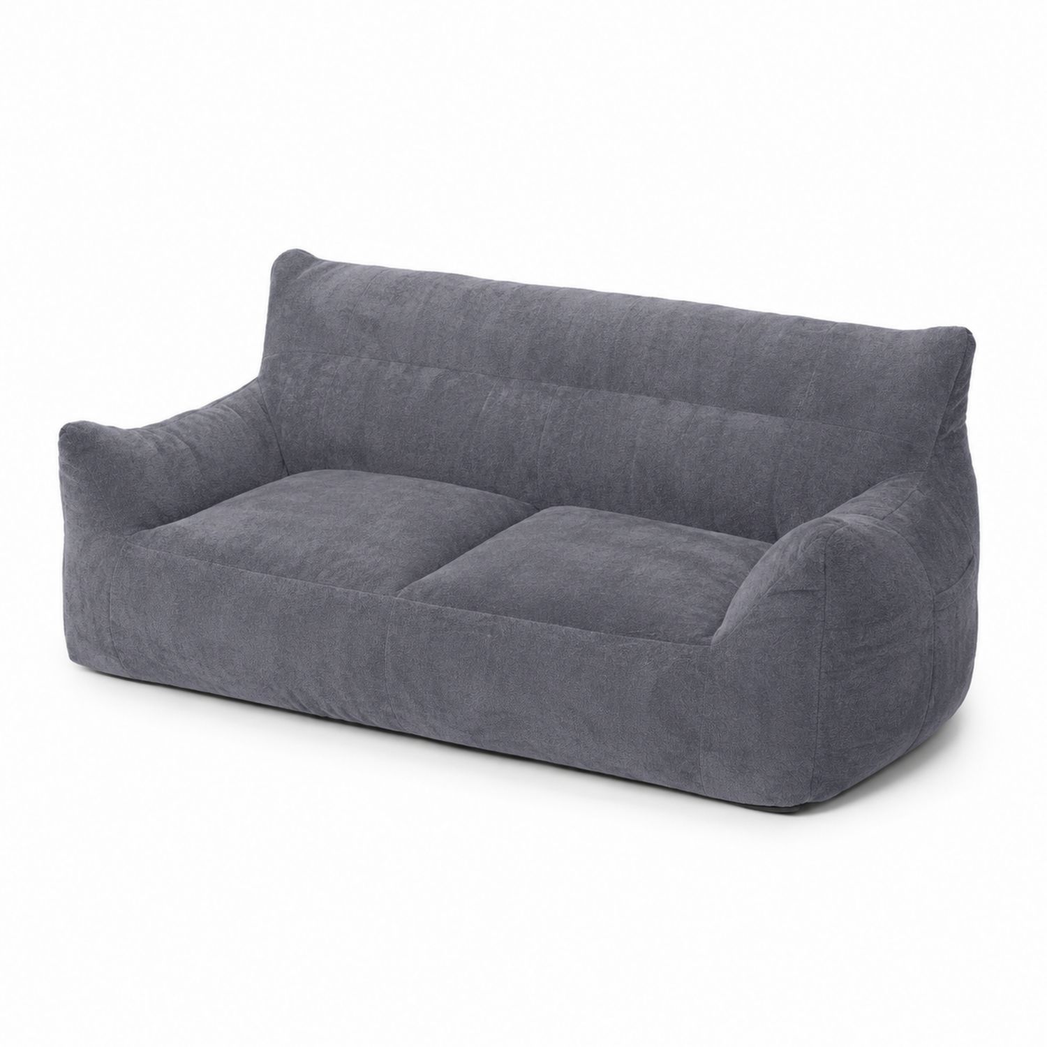 Sofa dwuosobowa 200x90x75 cm poliester szary