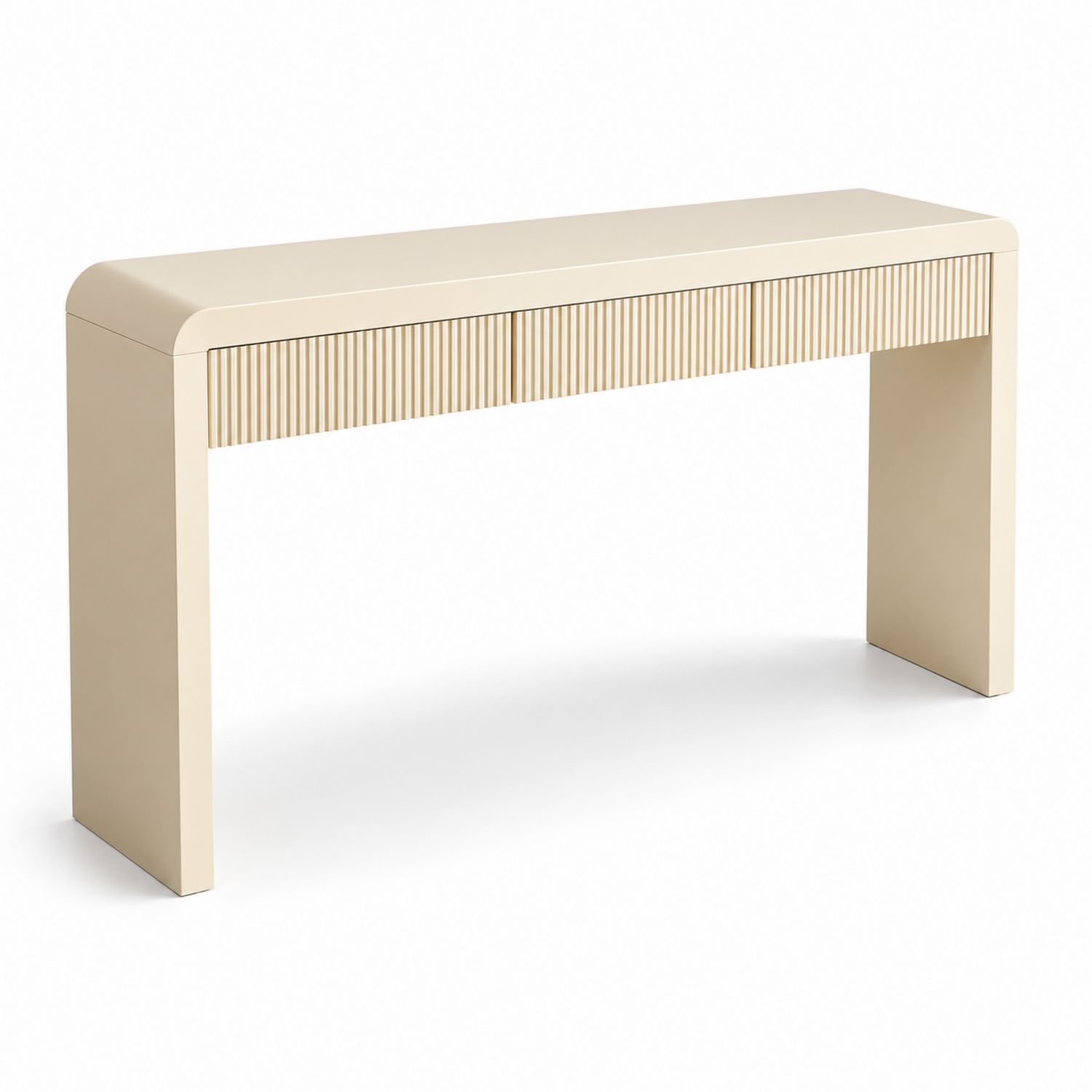 Konsola MDF Beżowa 130x40x75 cm