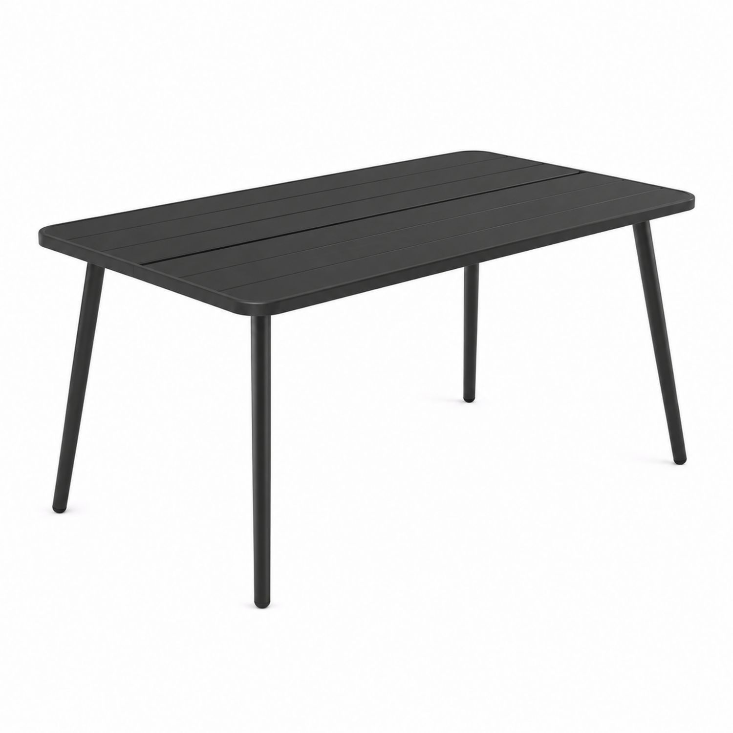 Stół prostokątny aluminiowy czarny