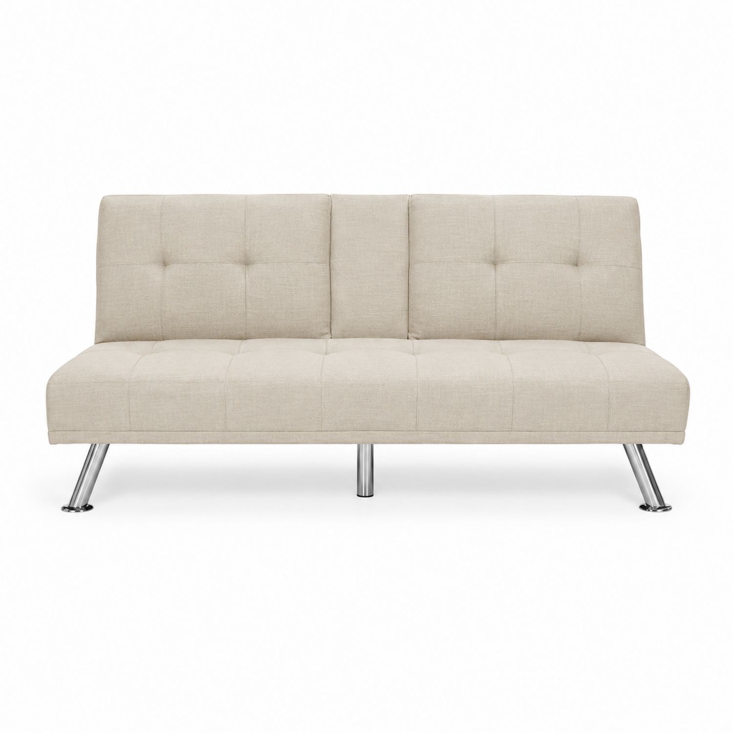 Sofa rozkładana prostokątna 190x85x75 cm tkanina beżowa-arartium