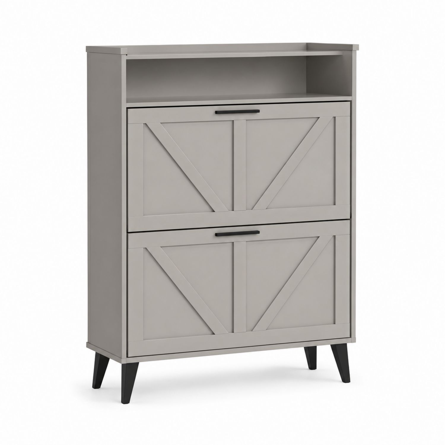 Szafka na buty z MDF, Szara, 90x102x24 cm-arartium