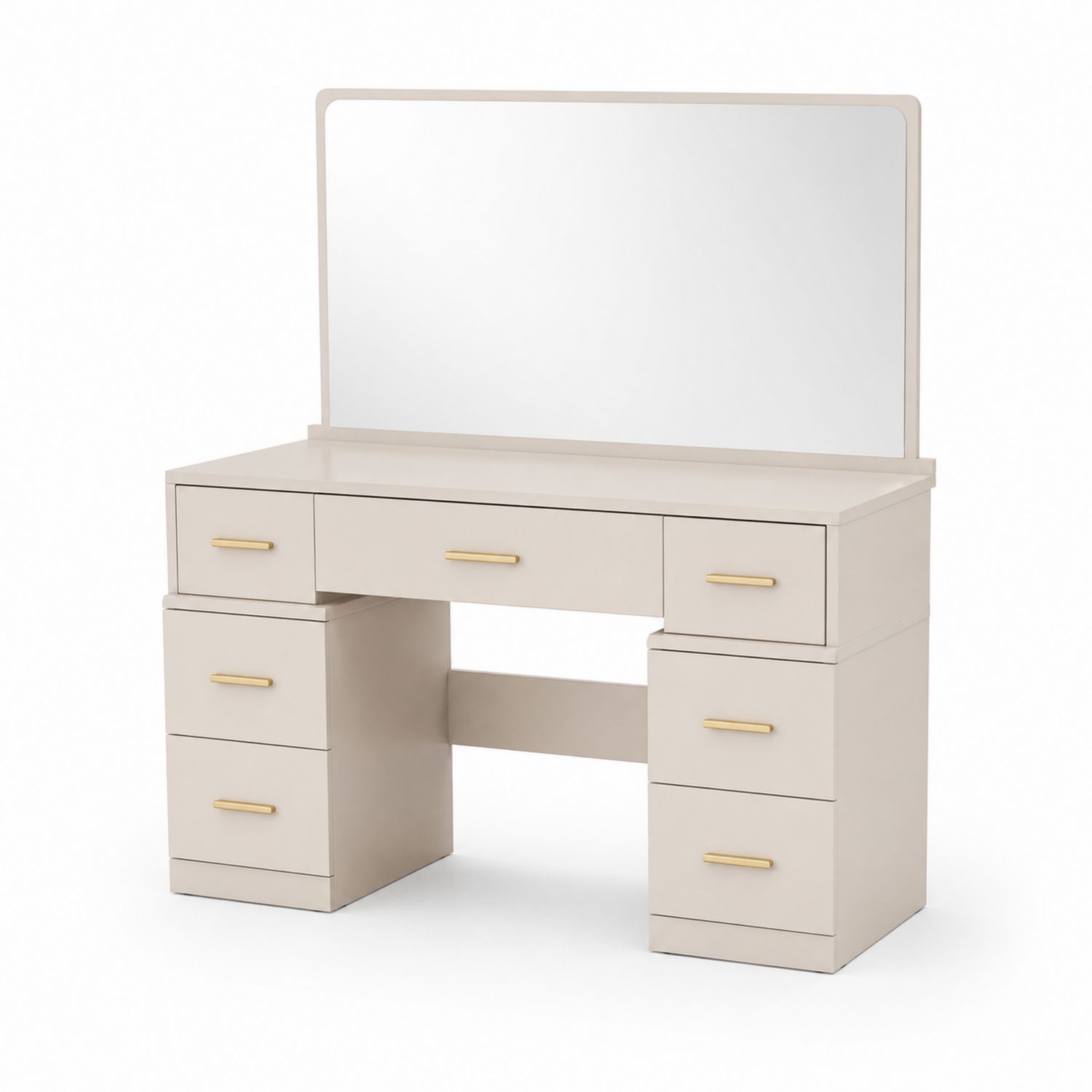 Toaletka z lustrem MDF Beżowy-arartium