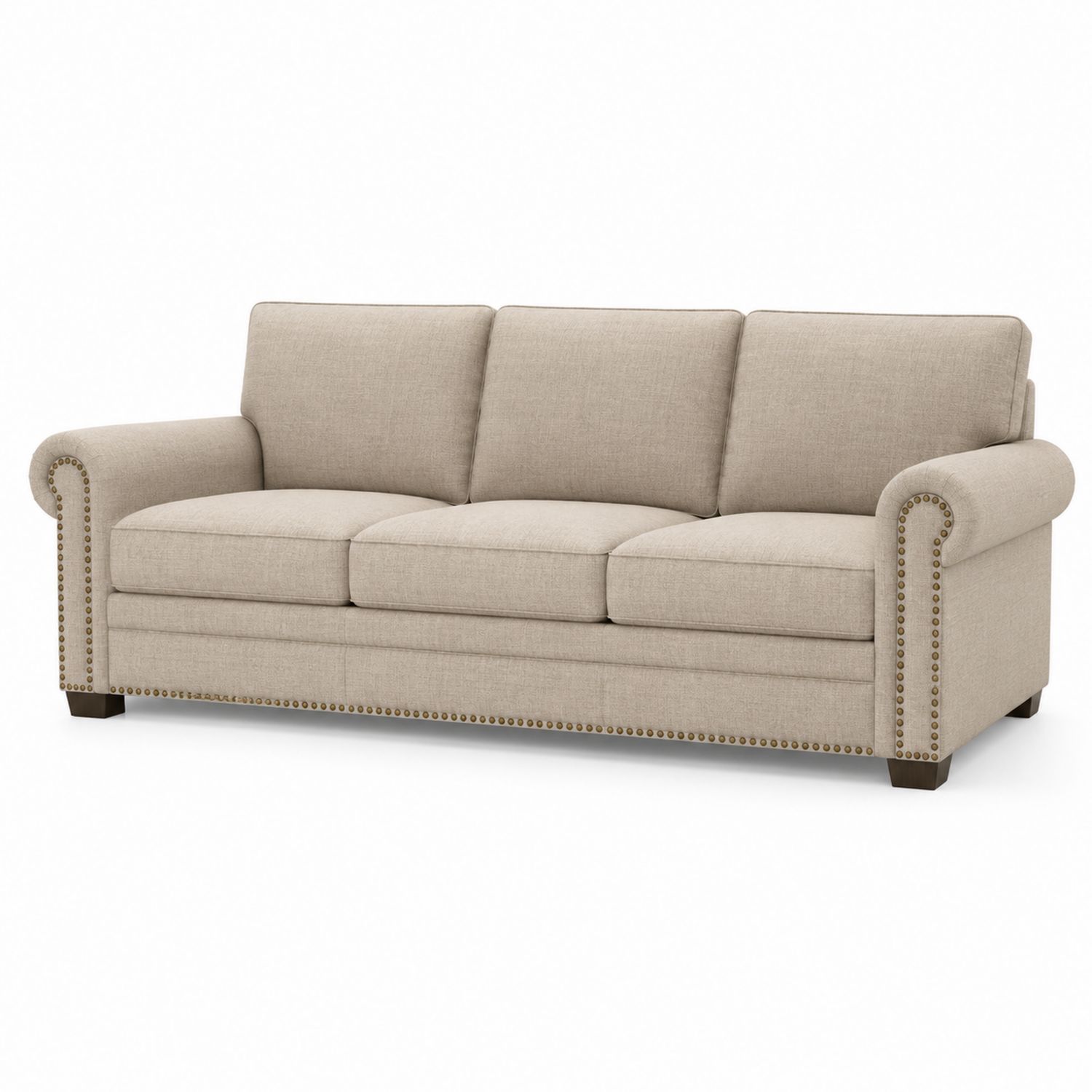 Sofa 3-osobowa tapicerowana beżowa-arartium
