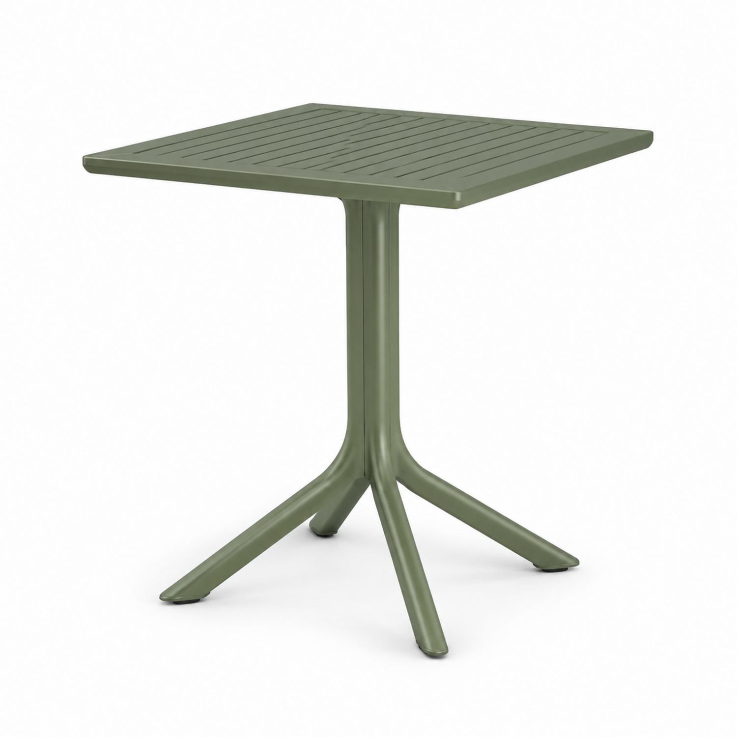 Kwadratowy Stół Ogrodowy Metalowy Zielony 70x70 cm-arartium