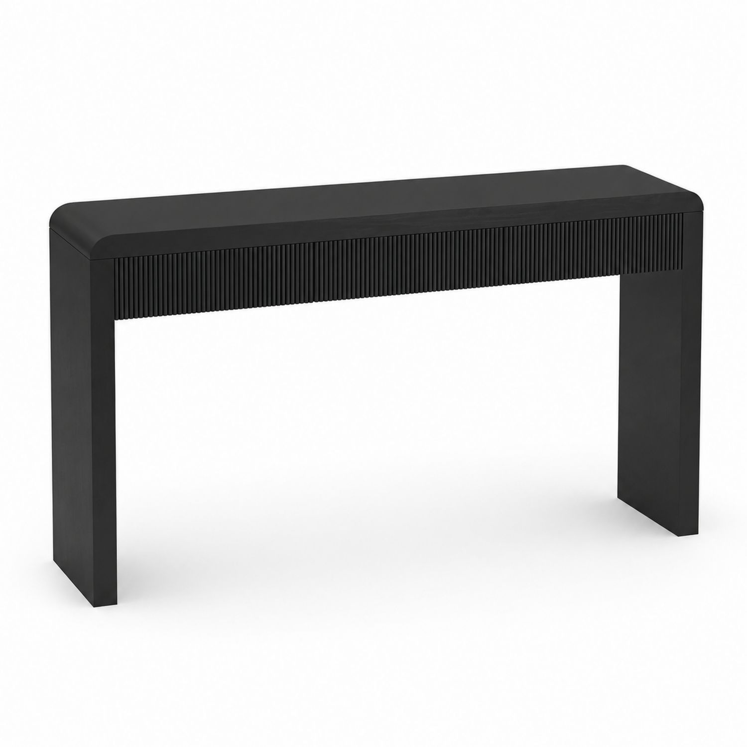 Stół konsolowy prostokątny 120x30x75 cm MDF Czarny