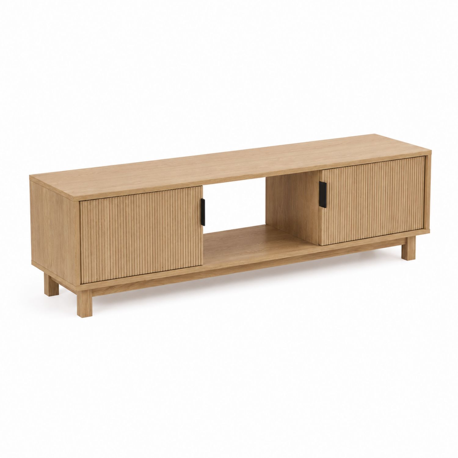 Szafka RTV z drewna dębowego 150x40x50 cm