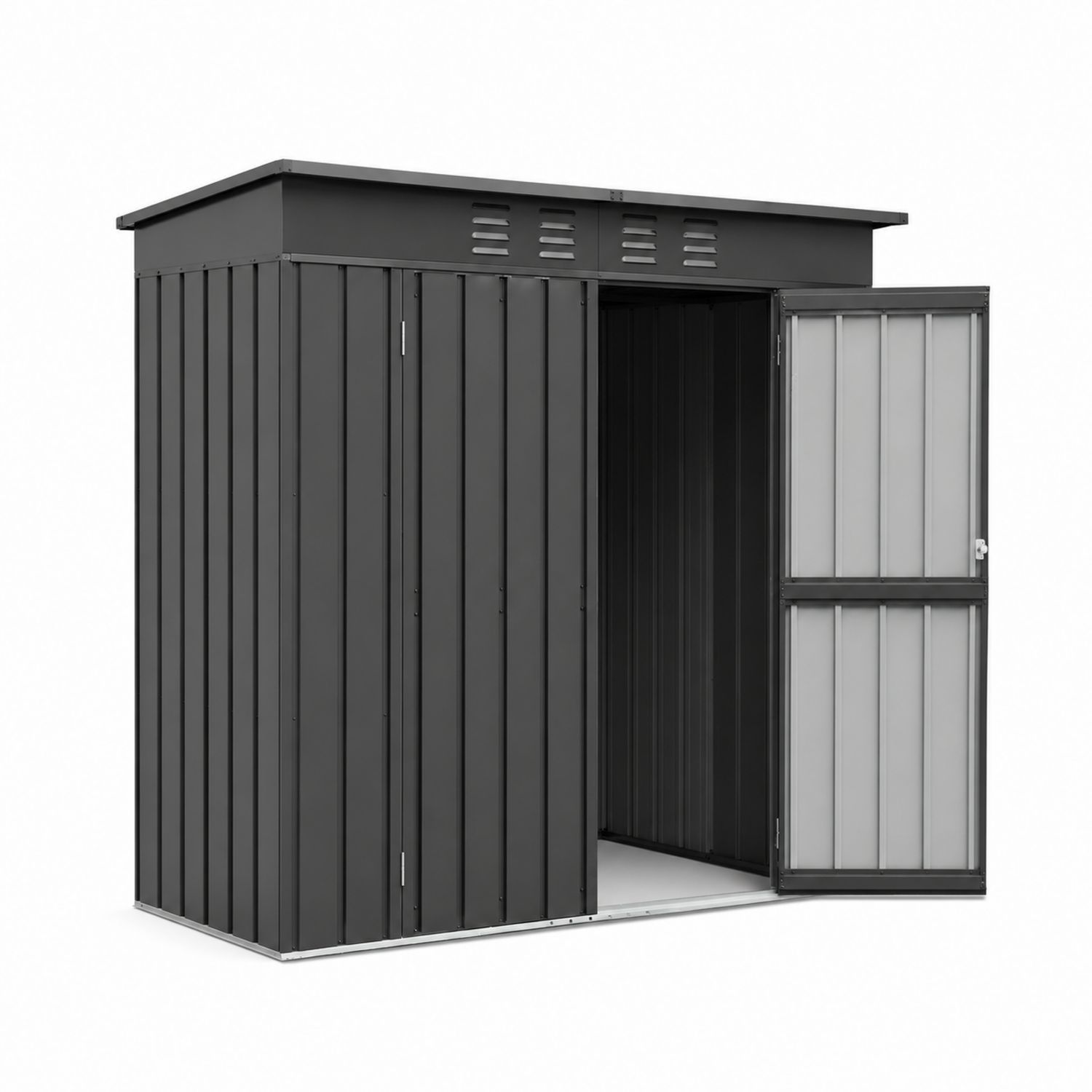 Stalowy schowek zewnętrzny 187x132x204 cm Antracyt