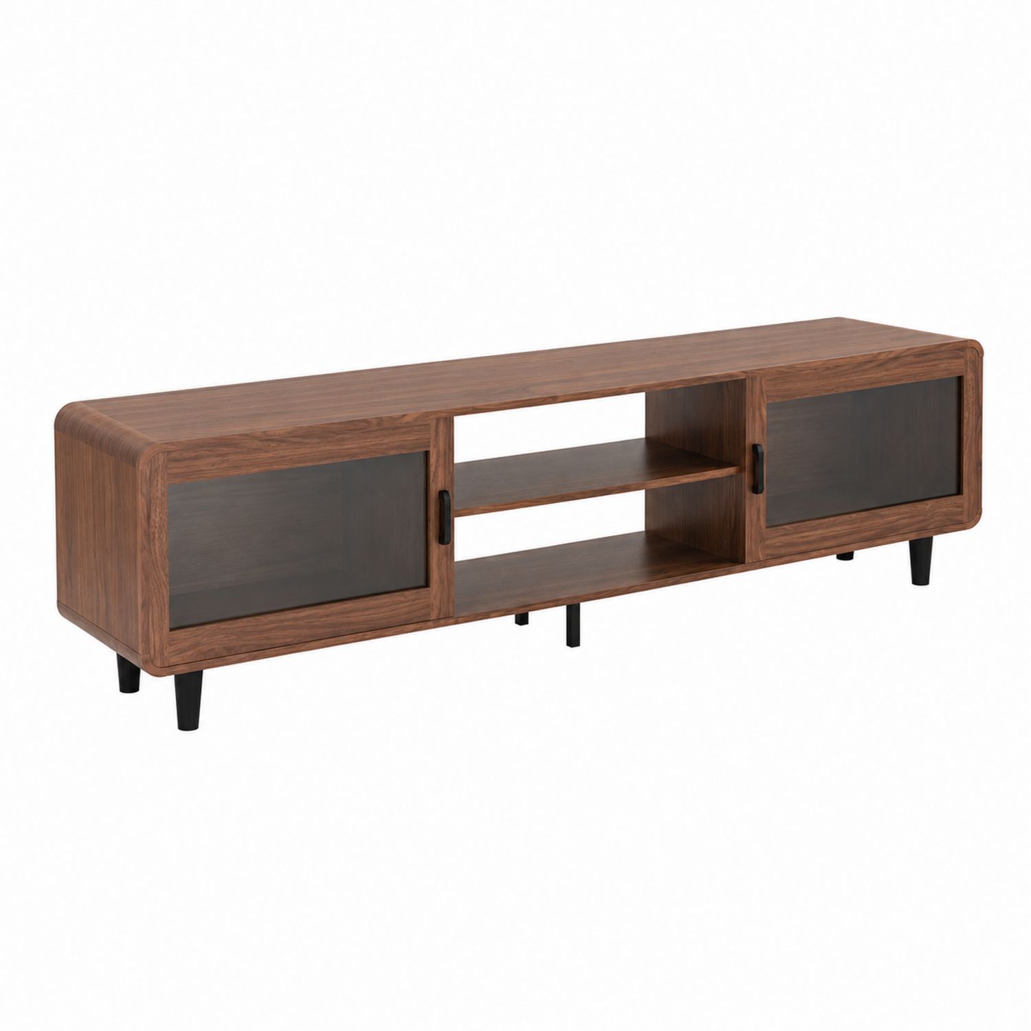 Szafka RTV drewniana z przesuwanymi drzwiami 180x40x45 cm
