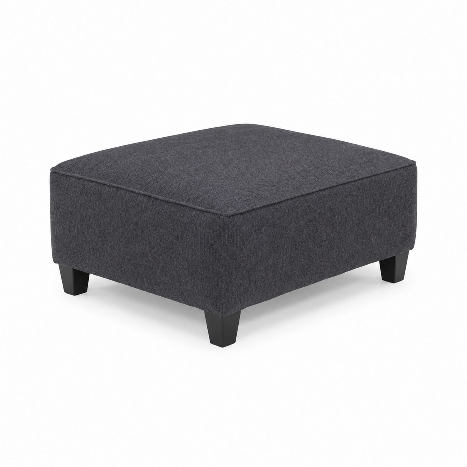 Pufa kwadratowa 80x80 cm poliester antracyt