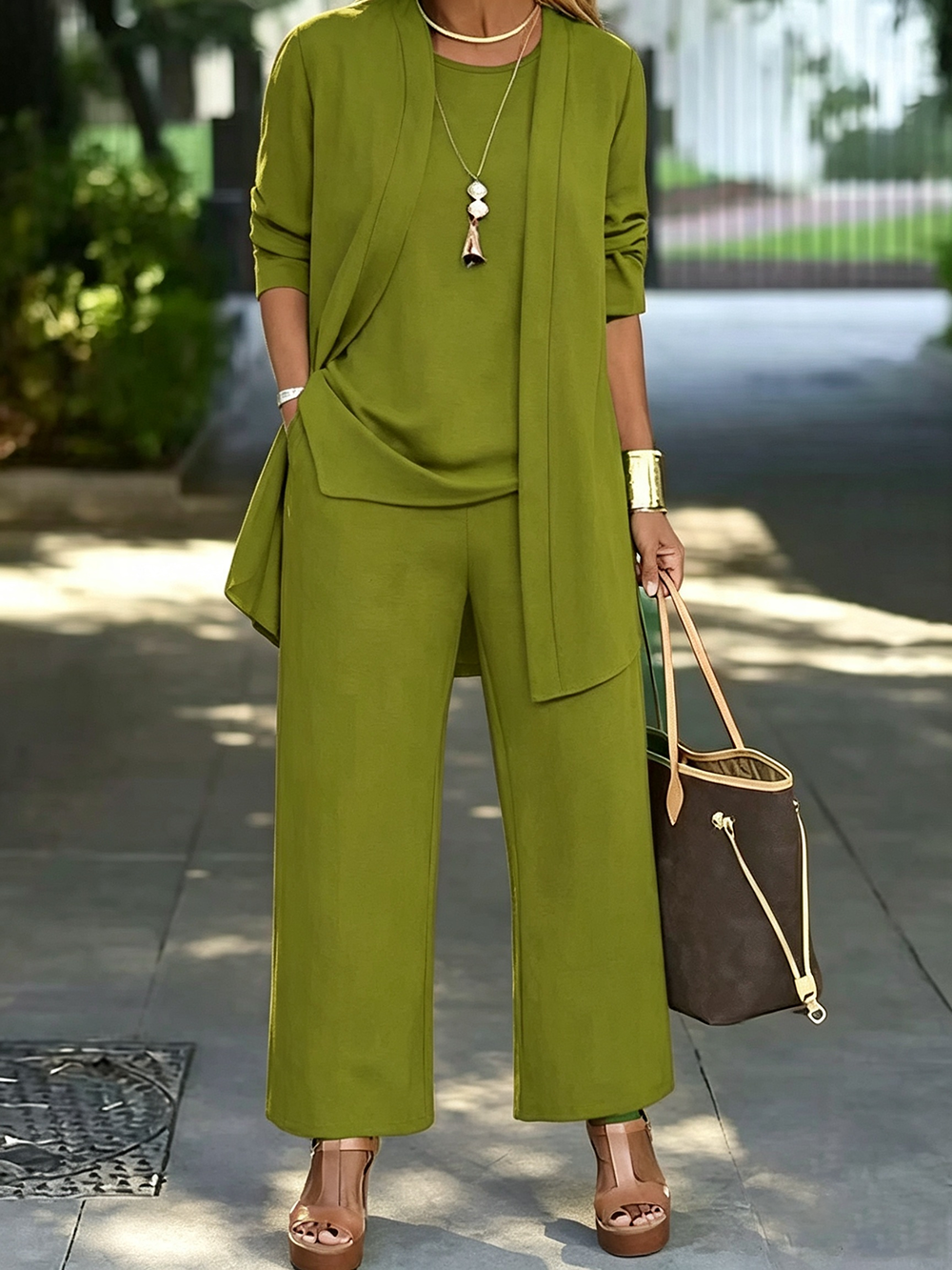 Elegant Women's Relaxed Fit 3-Piece Set