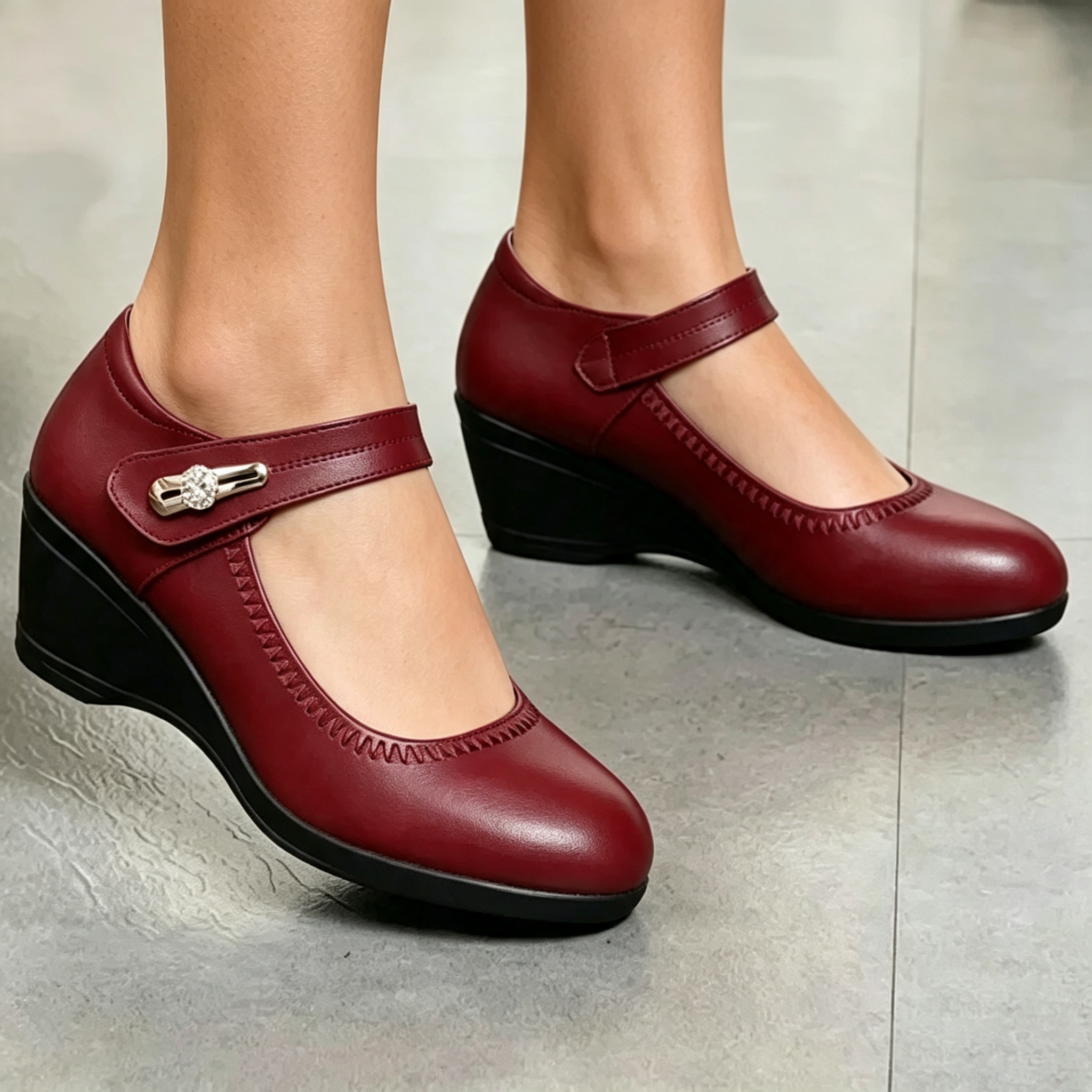 Elegant Mid-Heel Comfort Shoes
