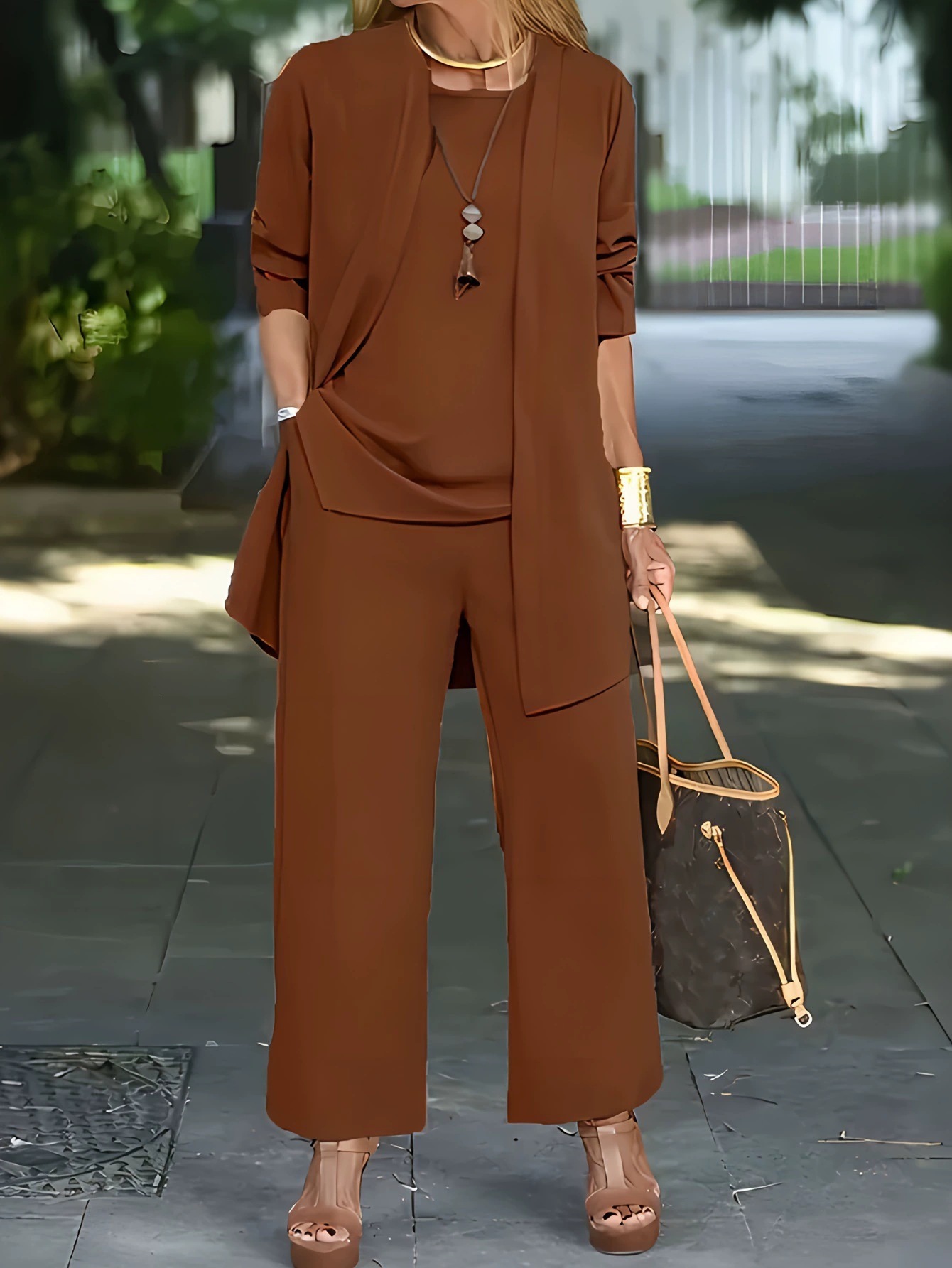 Elegant Women's Relaxed Fit 3-Piece Set
