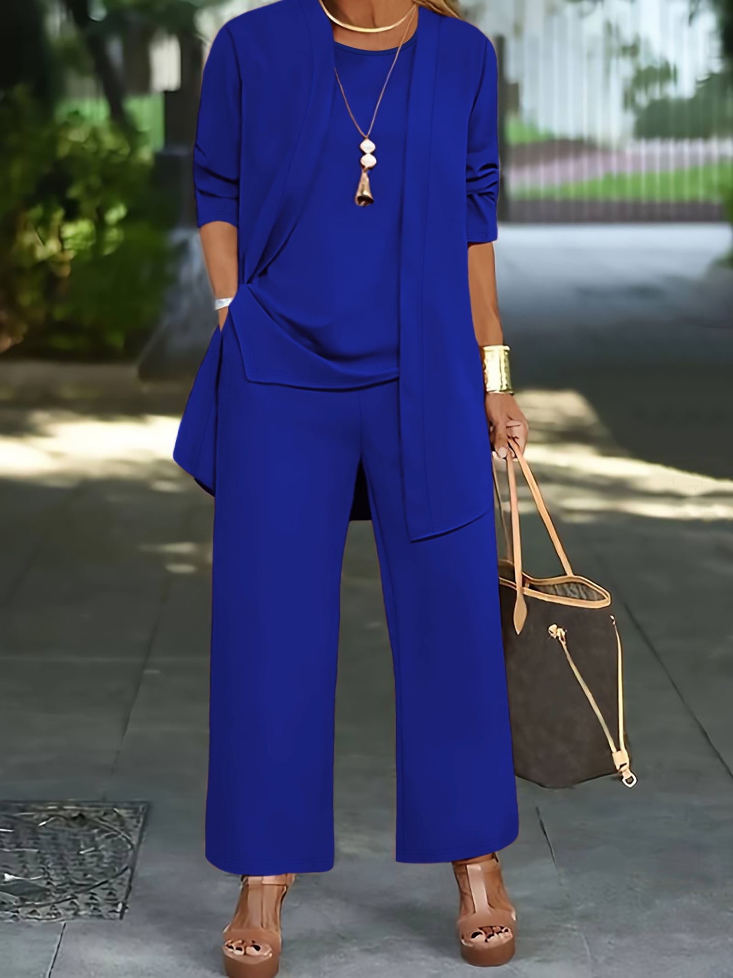 Elegant Women's Relaxed Fit 3-Piece Set
