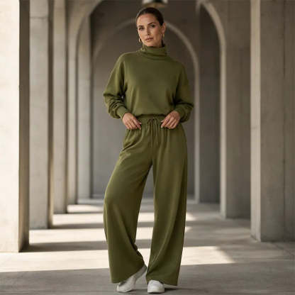 Orianna - Soft-Touch Turtleneck Two-Piece Set