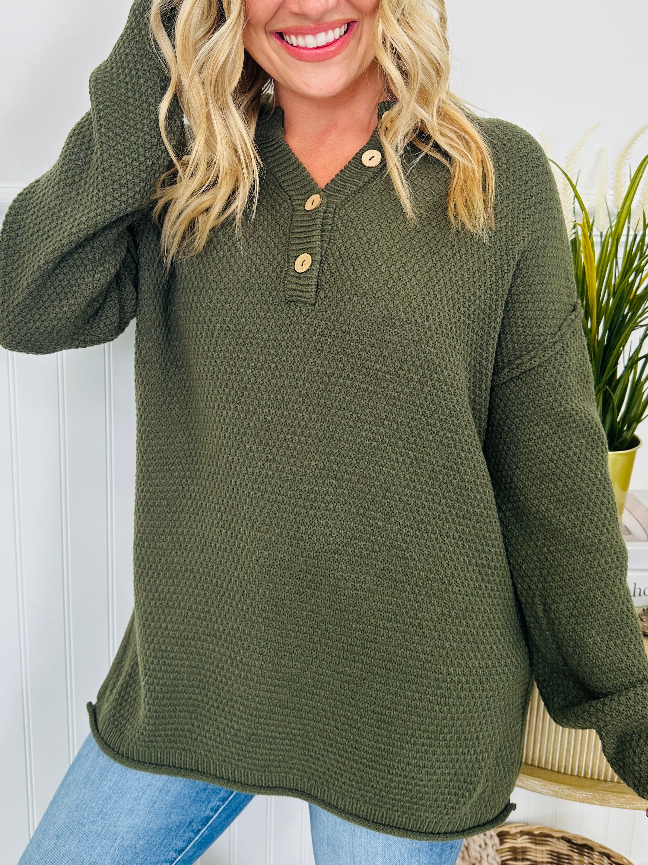 Reset Button Sweater In Multiple Colors