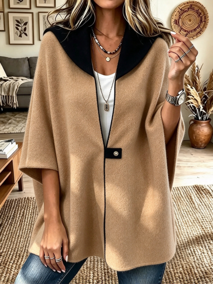 Women's Loose Zip-up Stand Collar Coat