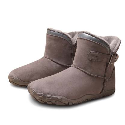 Unisex Barefoot Winter Boots, Warm Fleece Lined Minimalist Snow Boots