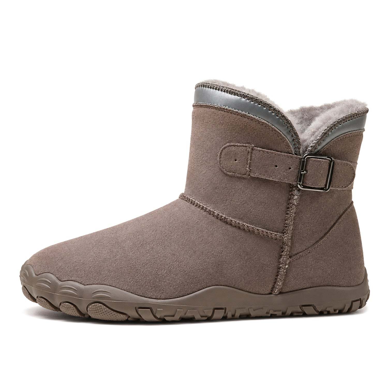 Unisex Barefoot Winter Boots, Warm Fleece Lined Minimalist Snow Boots