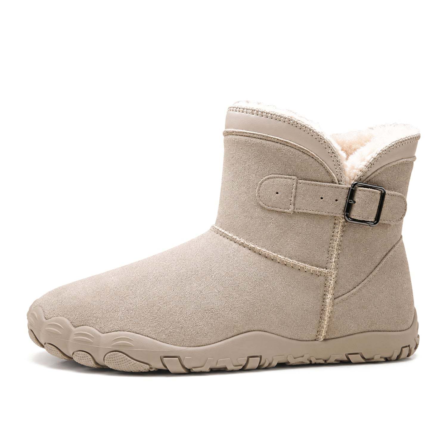 Unisex Barefoot Winter Boots, Warm Fleece Lined Minimalist Snow Boots