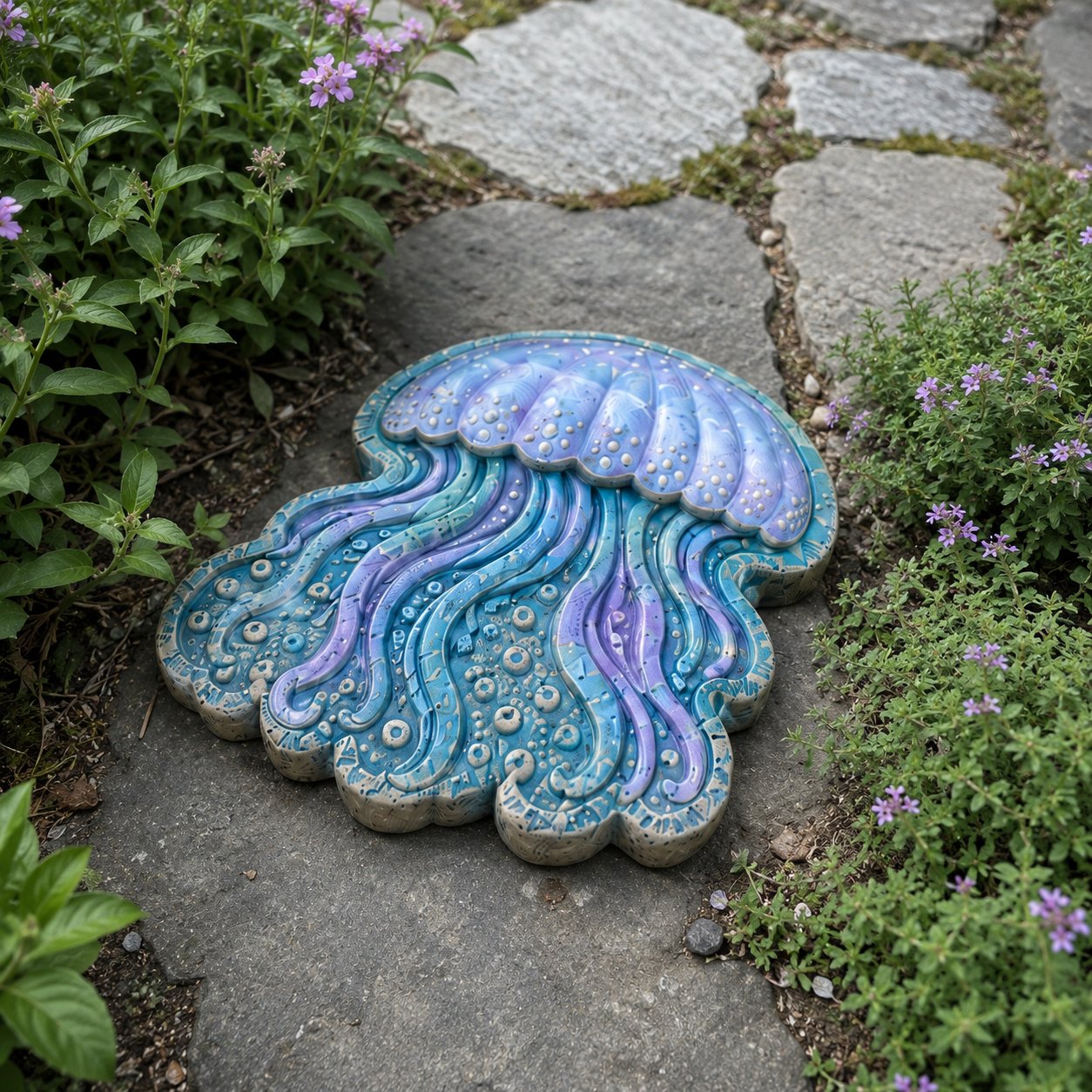 Customer finished marine animal stepping stone
