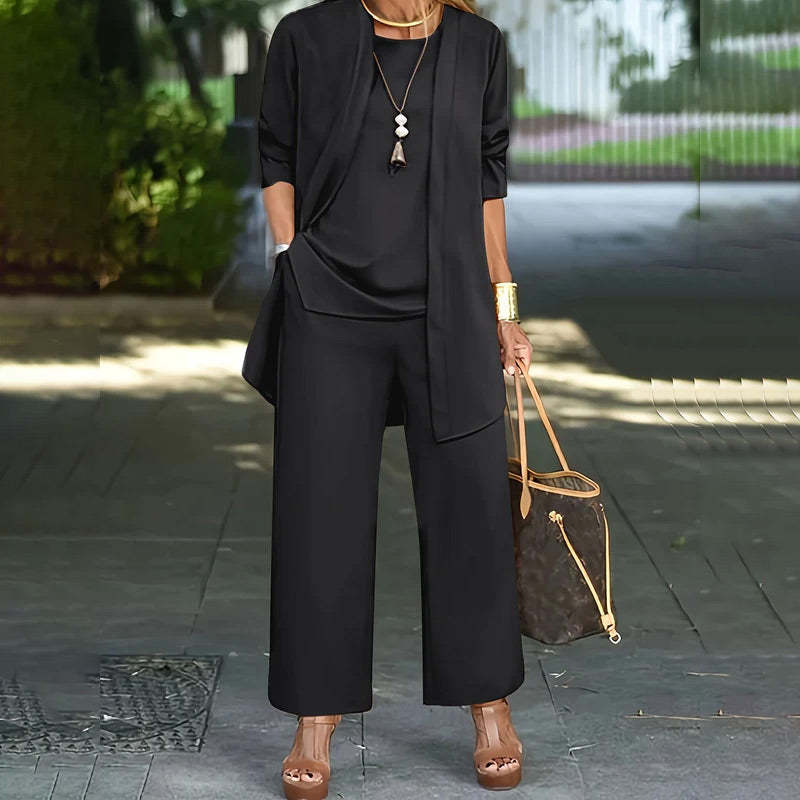 Elegant Women's Relaxed Fit 3-Piece Set