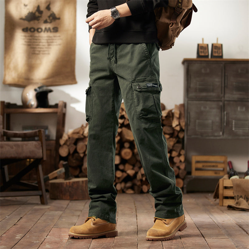 👖 50% OFF NOW! 🛠️ Men's Cotton Cargo Tactical Pants – Multi-Pocket, Reinforced Construction & Adjustable Waist 🔧