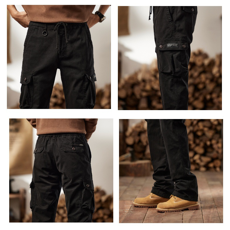 👖 50% OFF NOW! 🛠️ Men's Cotton Cargo Tactical Pants – Multi-Pocket, Reinforced Construction & Adjustable Waist 🔧