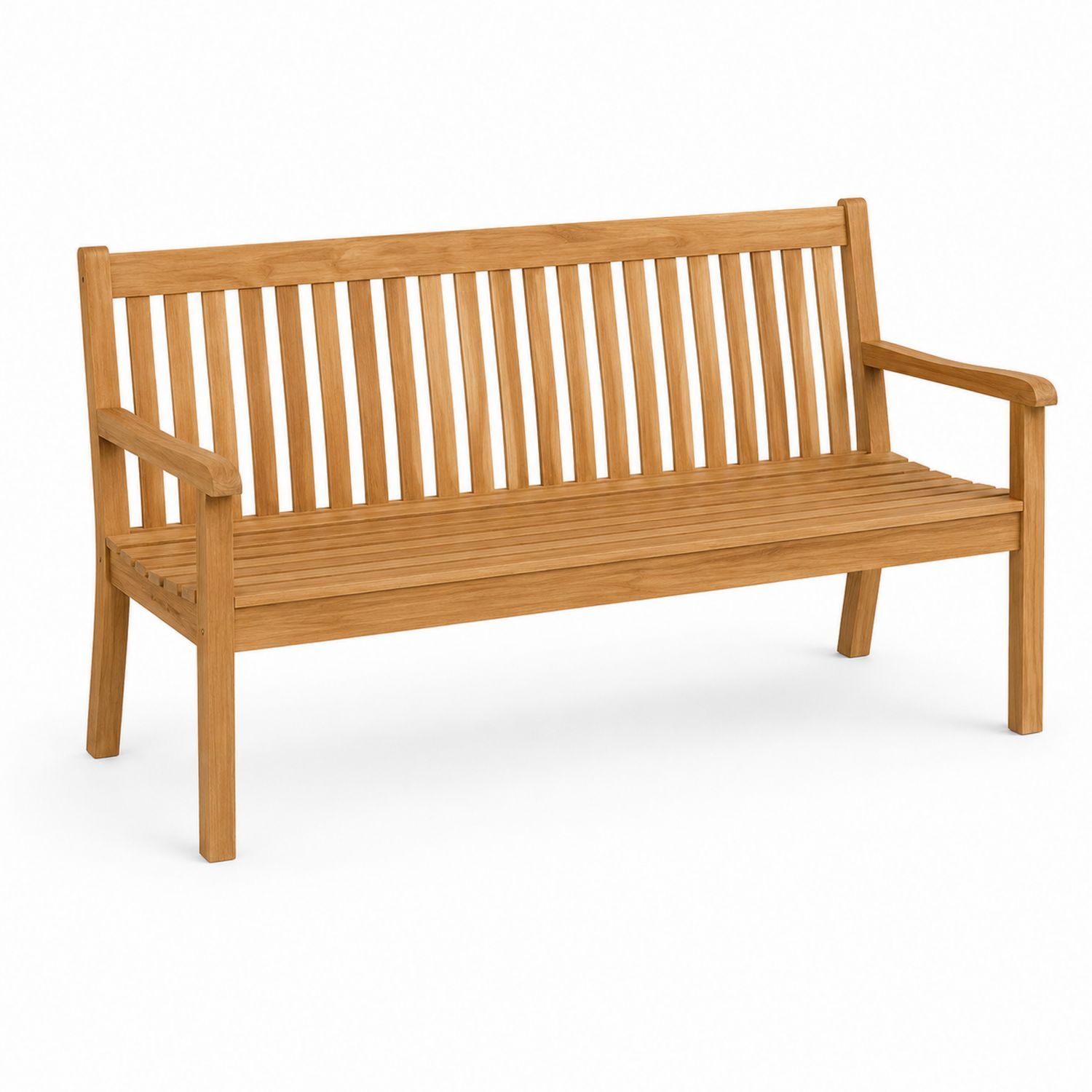 Ławka ogrodowa drewniana z drewna tekowego 150 cm