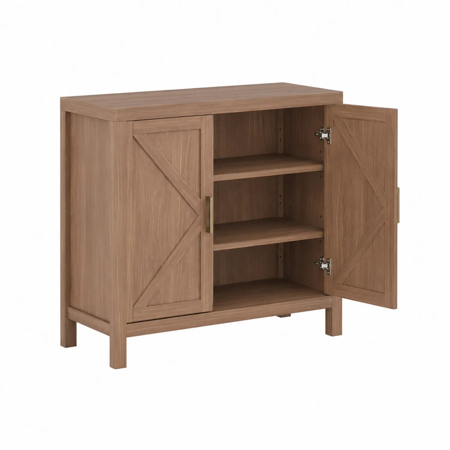 Komoda Drewniana z Dwiema Drzwiami 90cm-Wohnkulturcraft