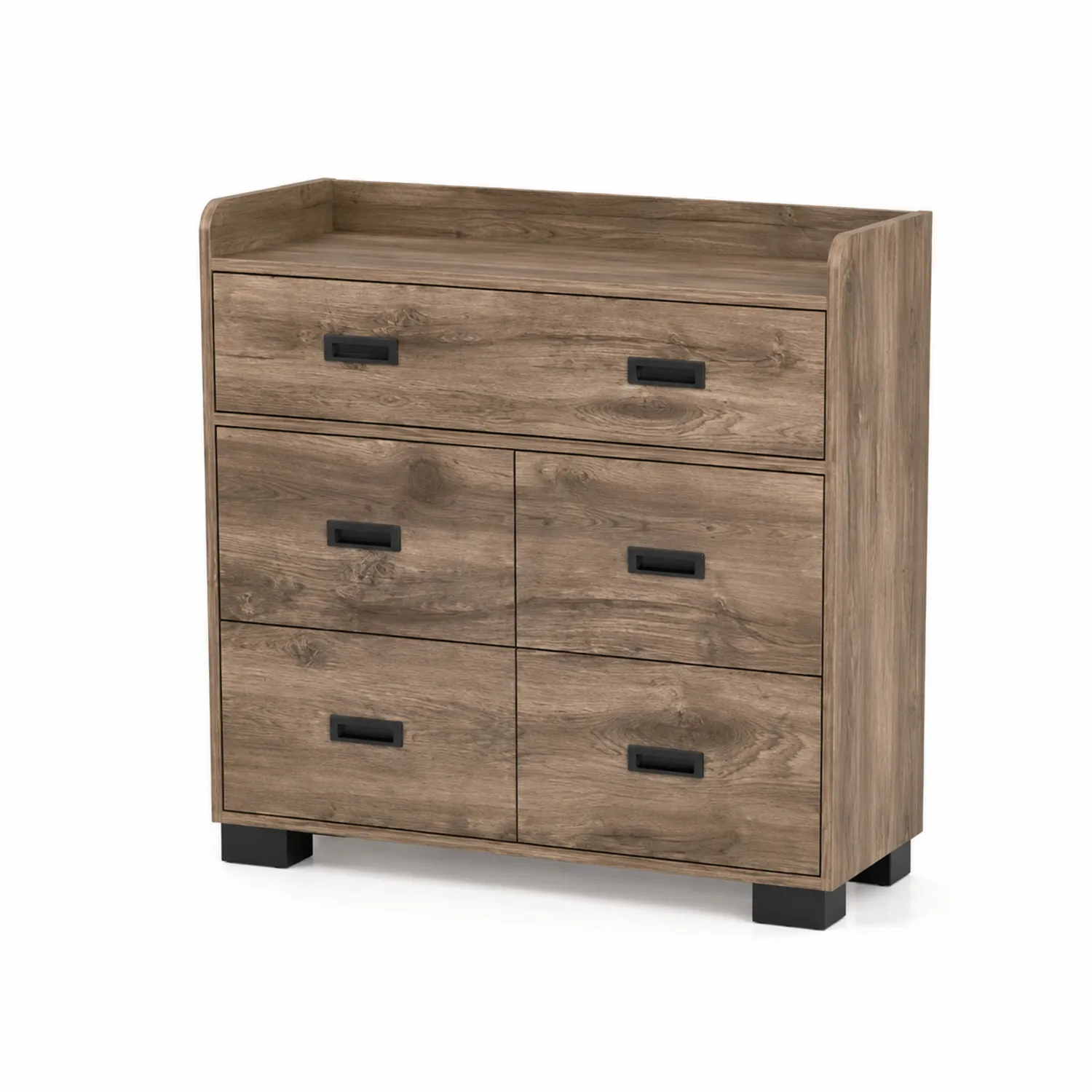 Komoda z sześcioma szufladami z drewna 100x40x80 cm-Wohnkulturcraft