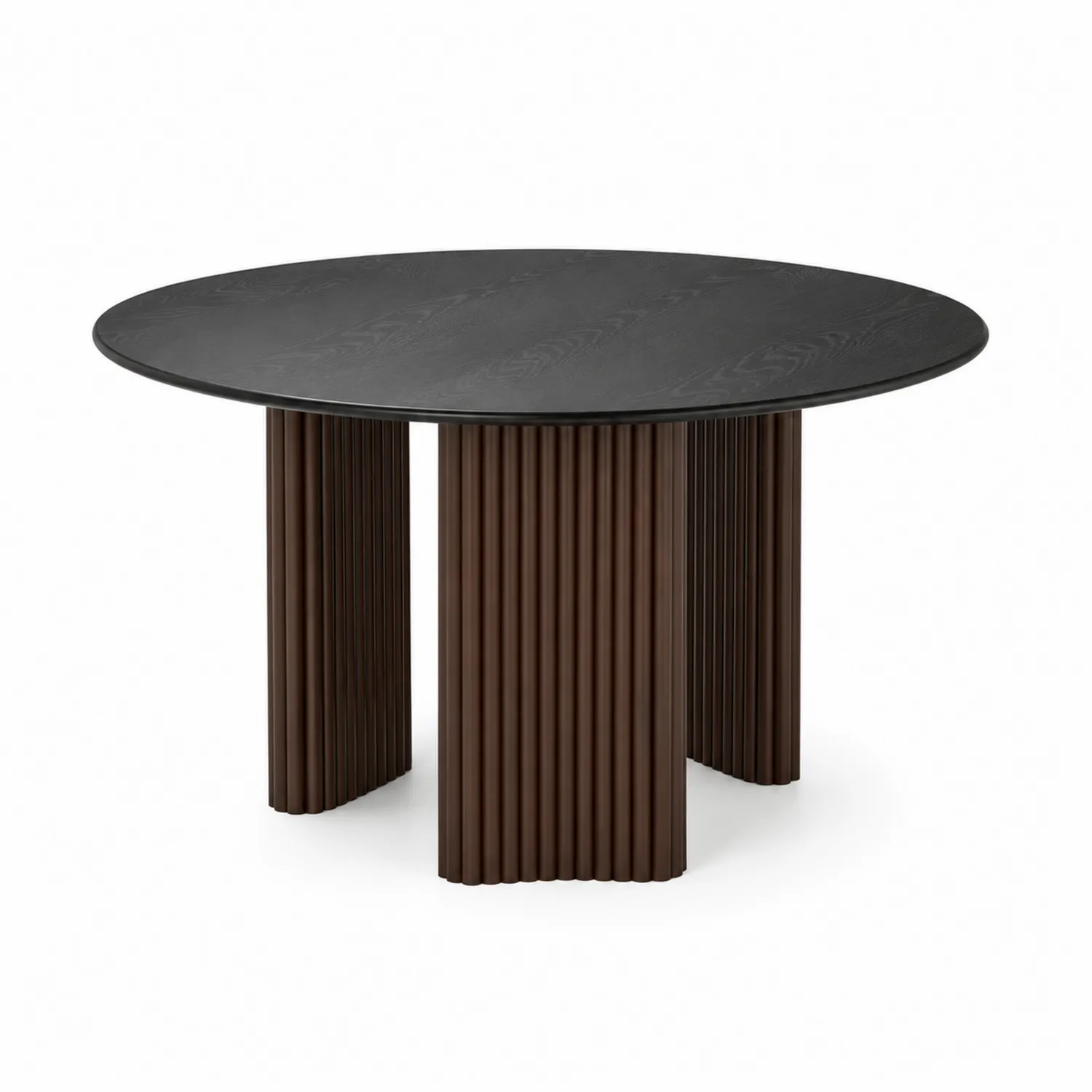 Okrągły stół jadalniany drewno metal 120 cm-Wohnkulturcraft