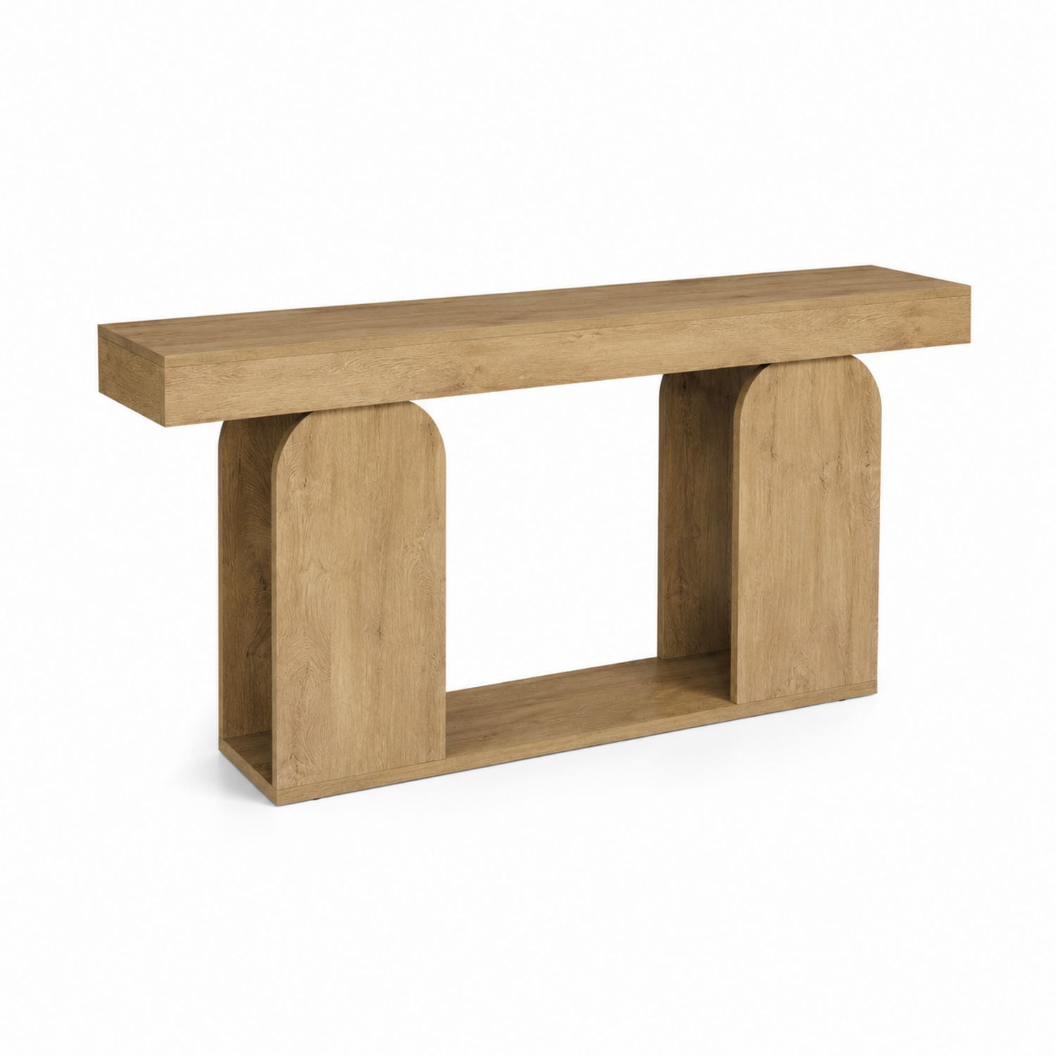 Stół konsolowy drewniany MDF 120x30x80 cm