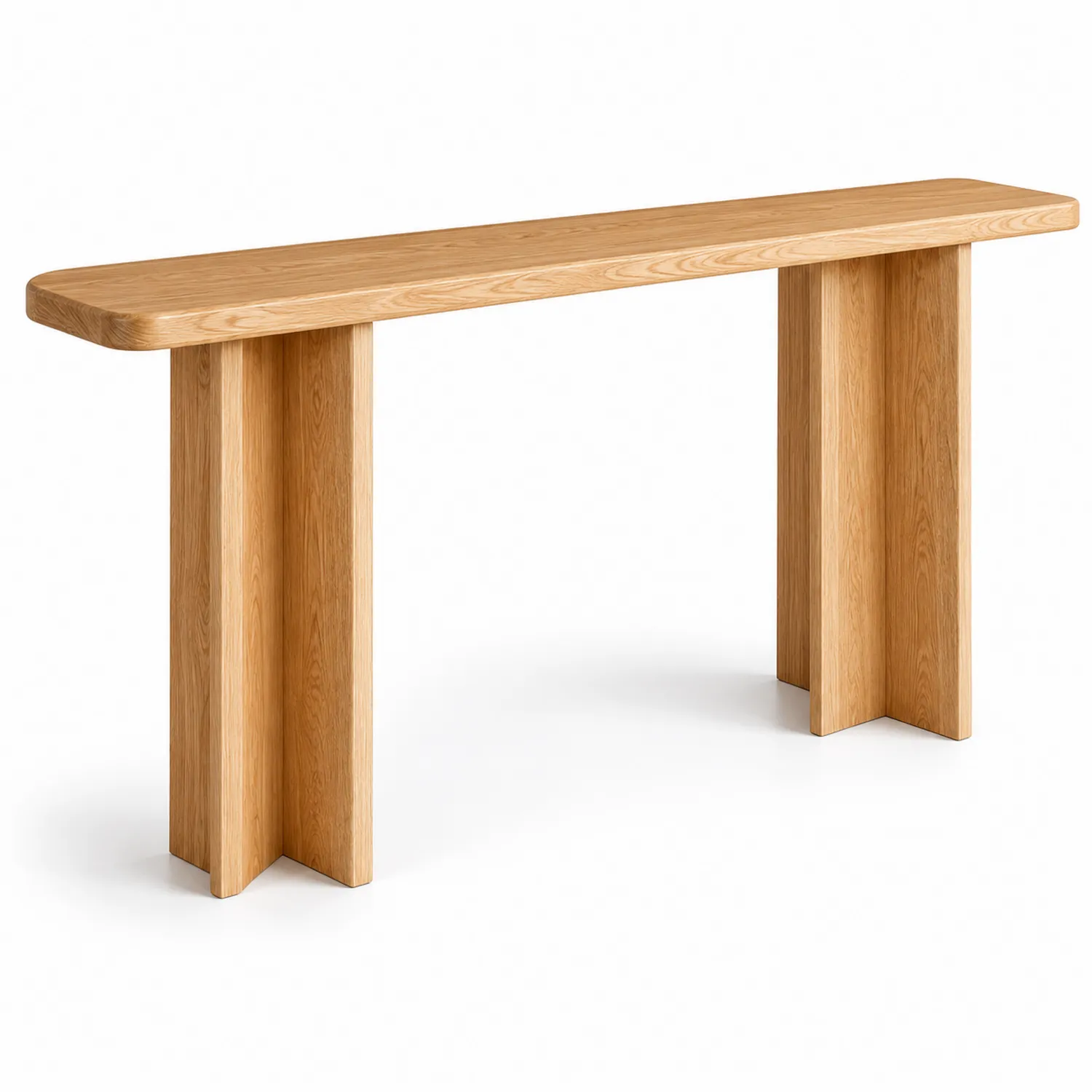 Stół konsolowy z drewna dębowego 140 cm