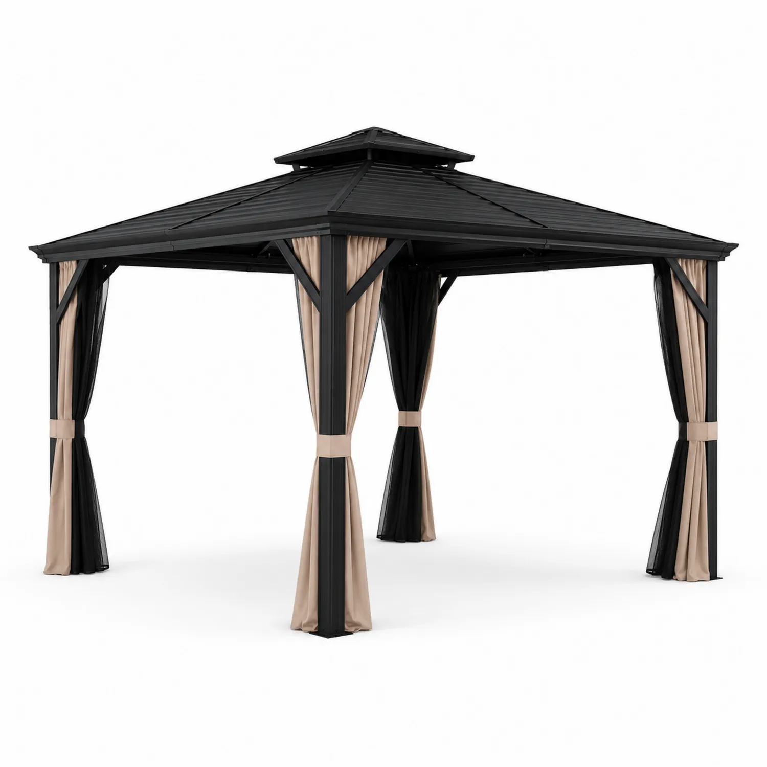 Pawilon ogrodowy metalowy 300x300x260 cm