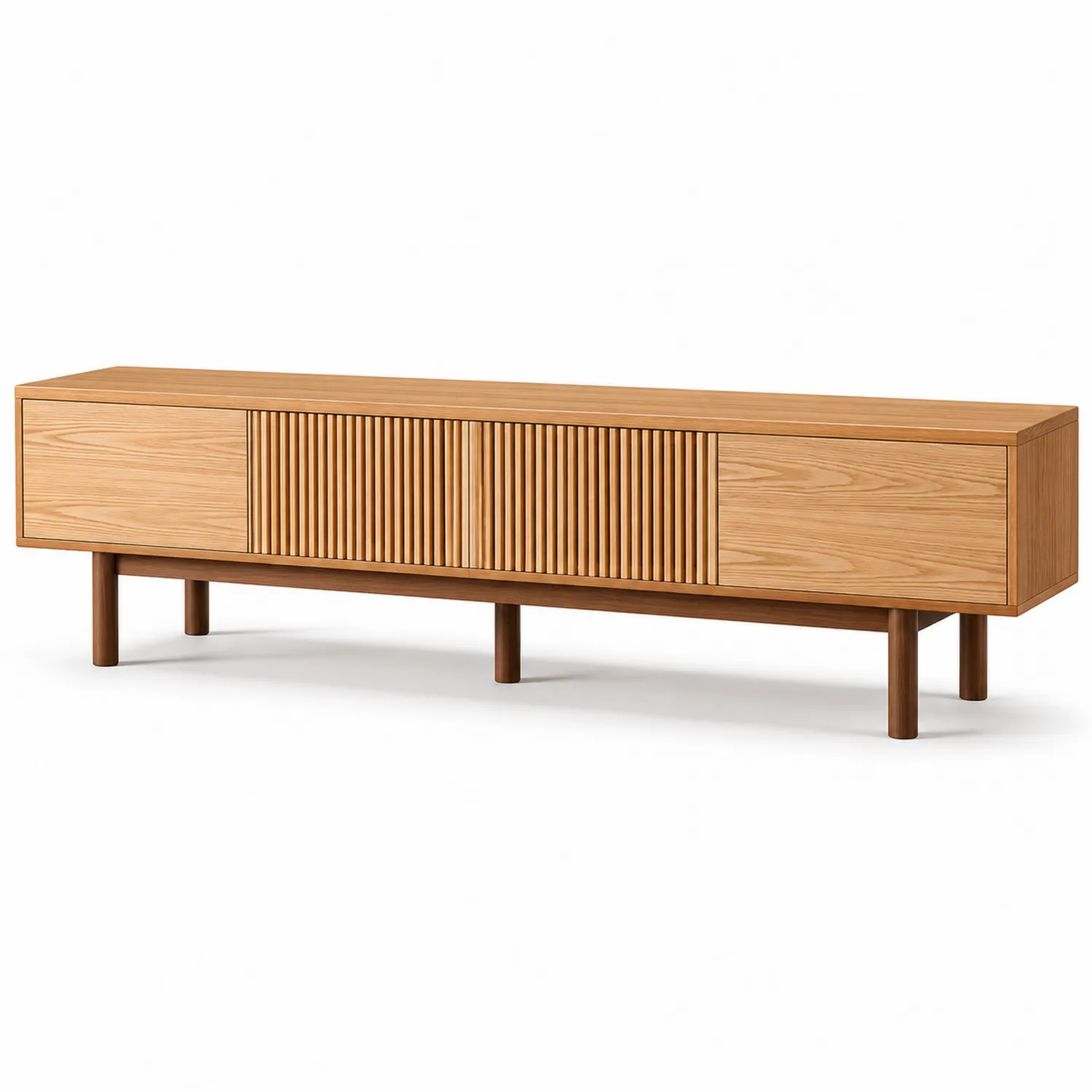 Szafka RTV z drewna dębowego 180x45x50 cm