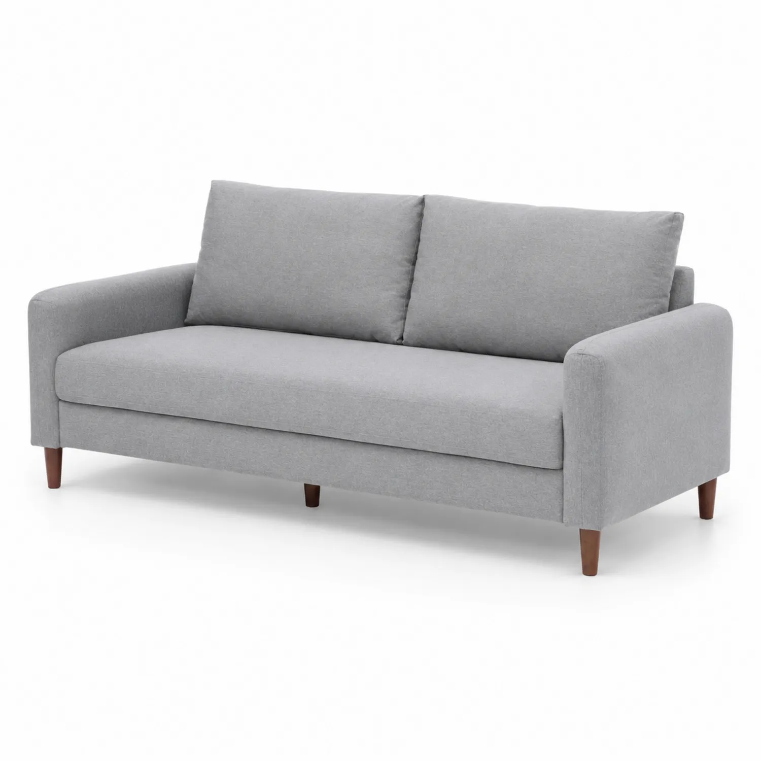 Sofa trzyosobowa szara tkanina 200cm
