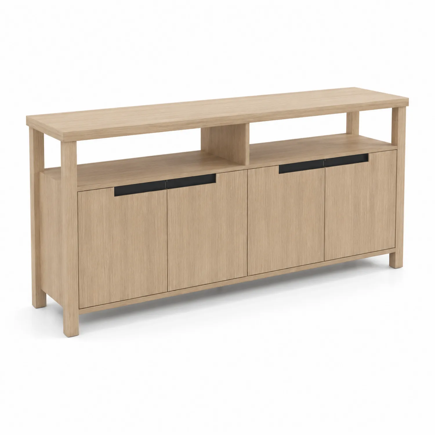 Szafka RTV z drewna dębowego 180x40x75 cm