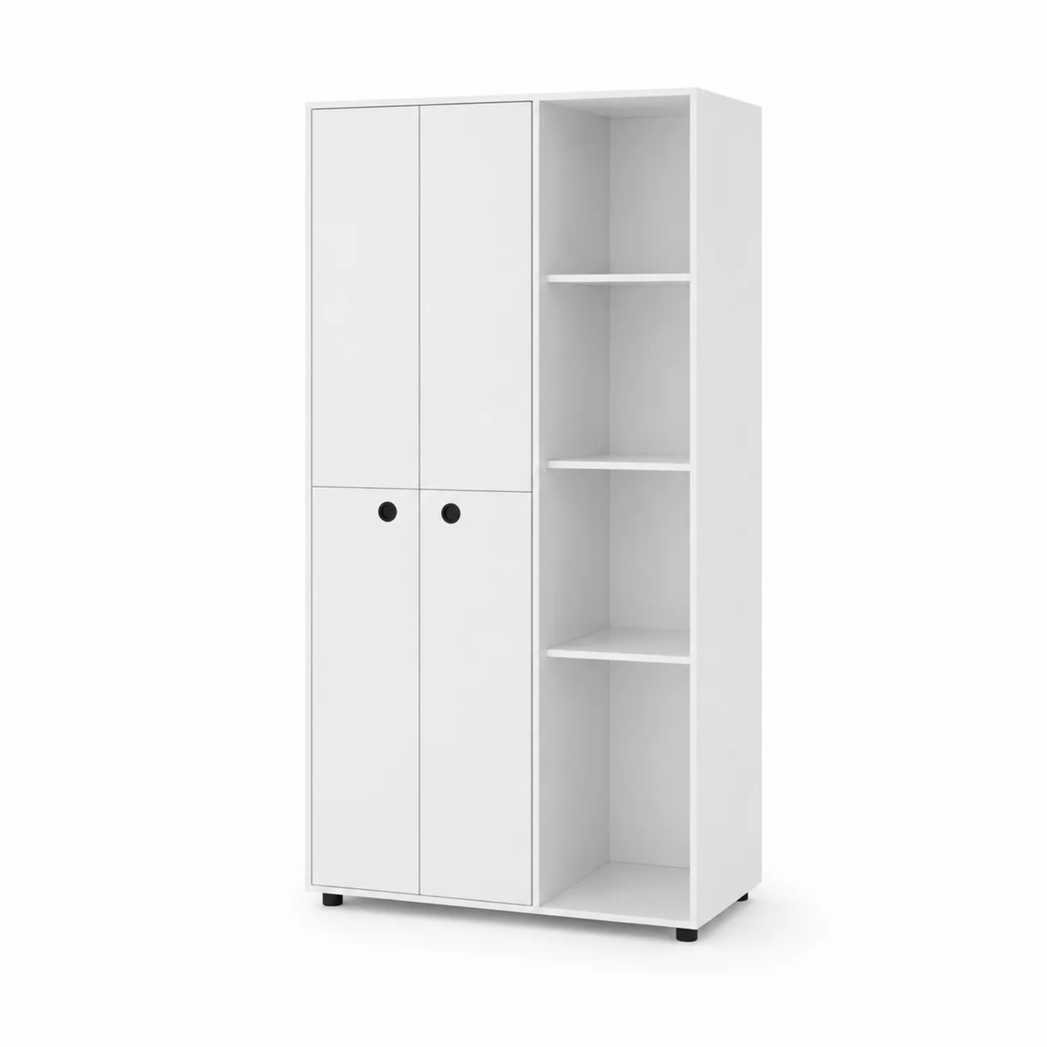 Szafa z półkami Biała MDF 180x90x40 cm