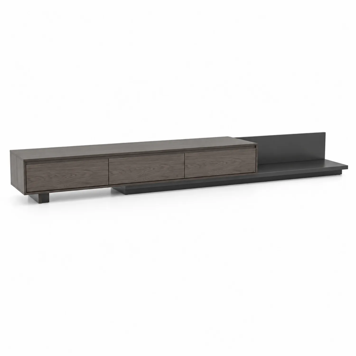 Szafka RTV Dębowa, Antracyt, 210 cm