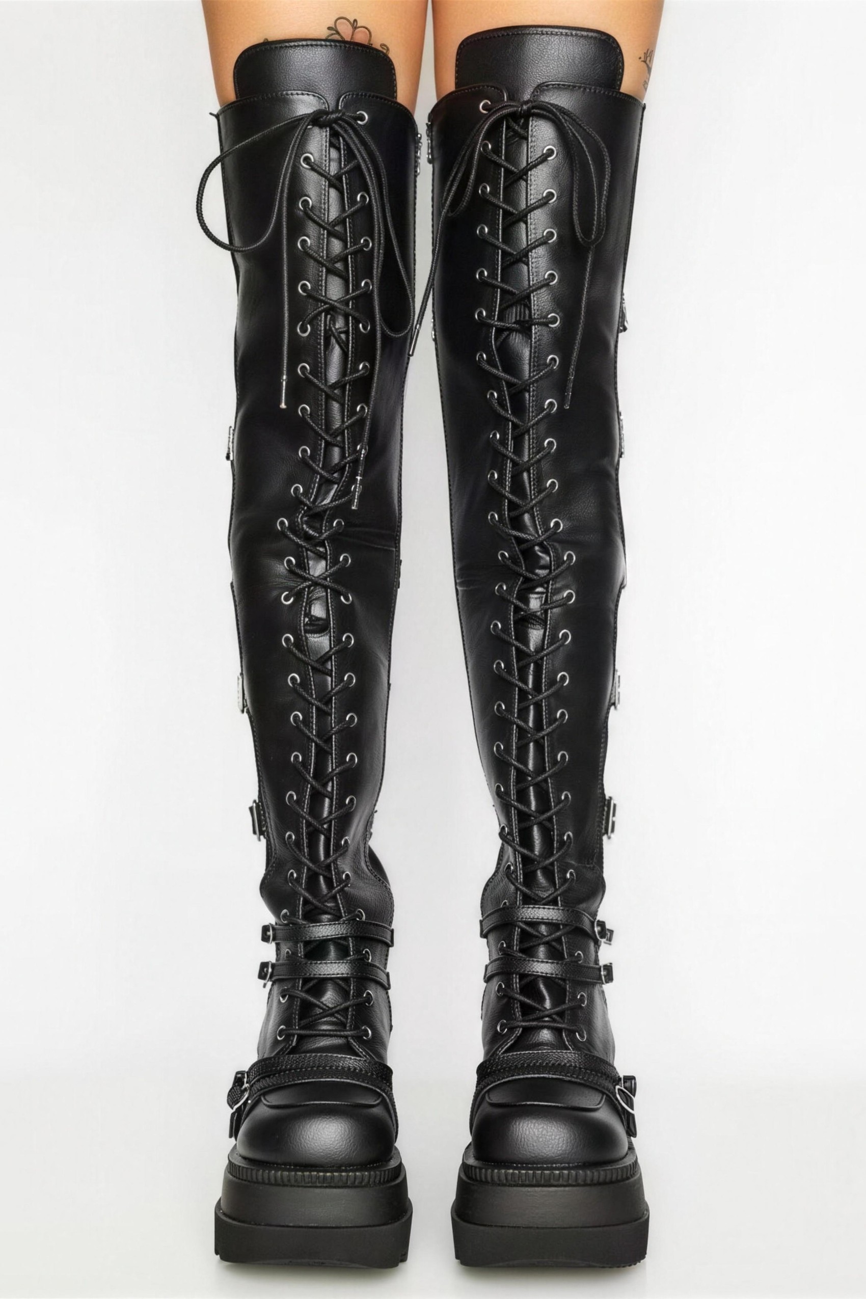 New Gothic Wedge Over-the-Knee Boots for Women, Dark Chic Hot Girl Long Boots