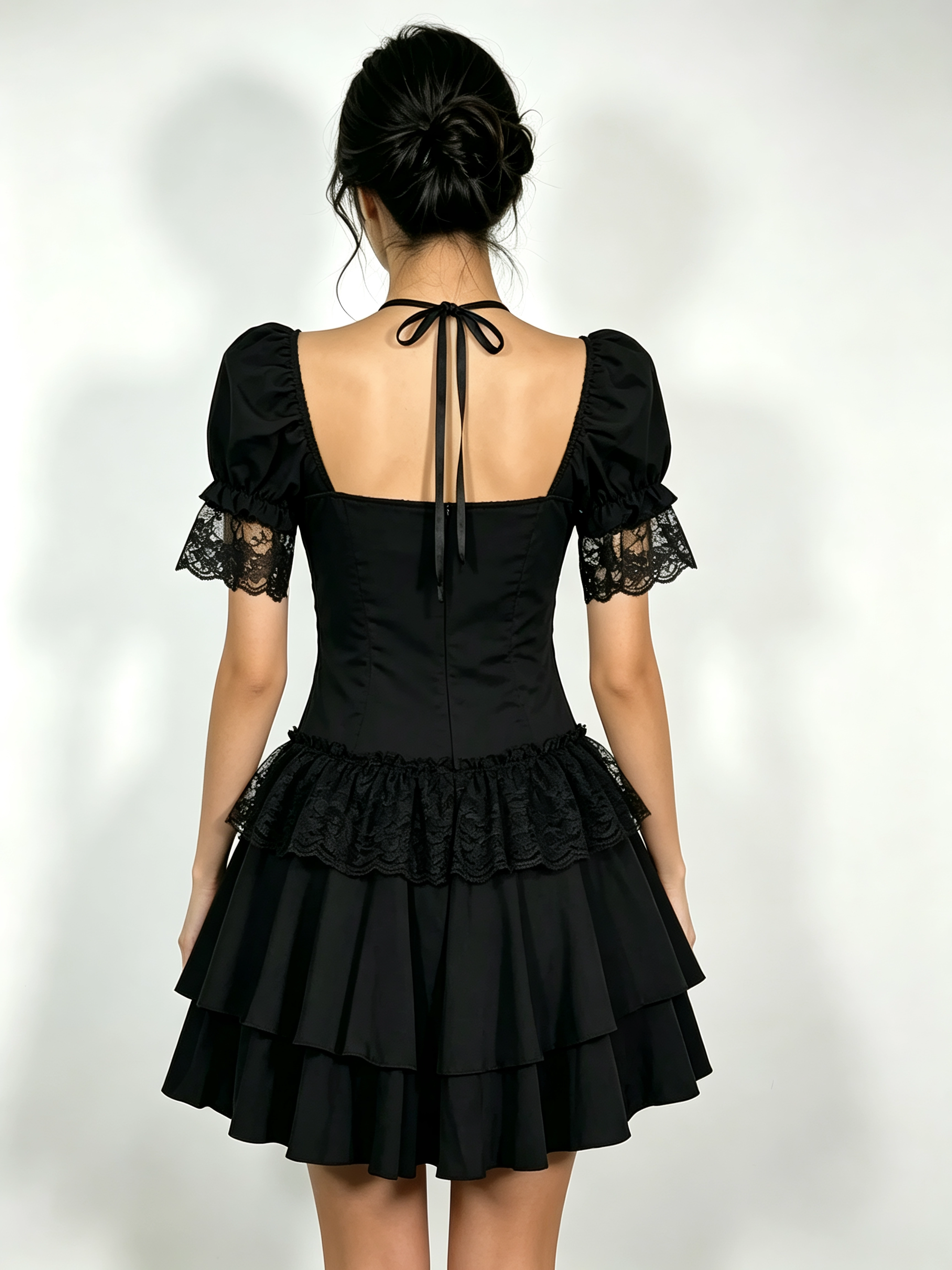 [Copy]Midnight Velvet Lace Blouse