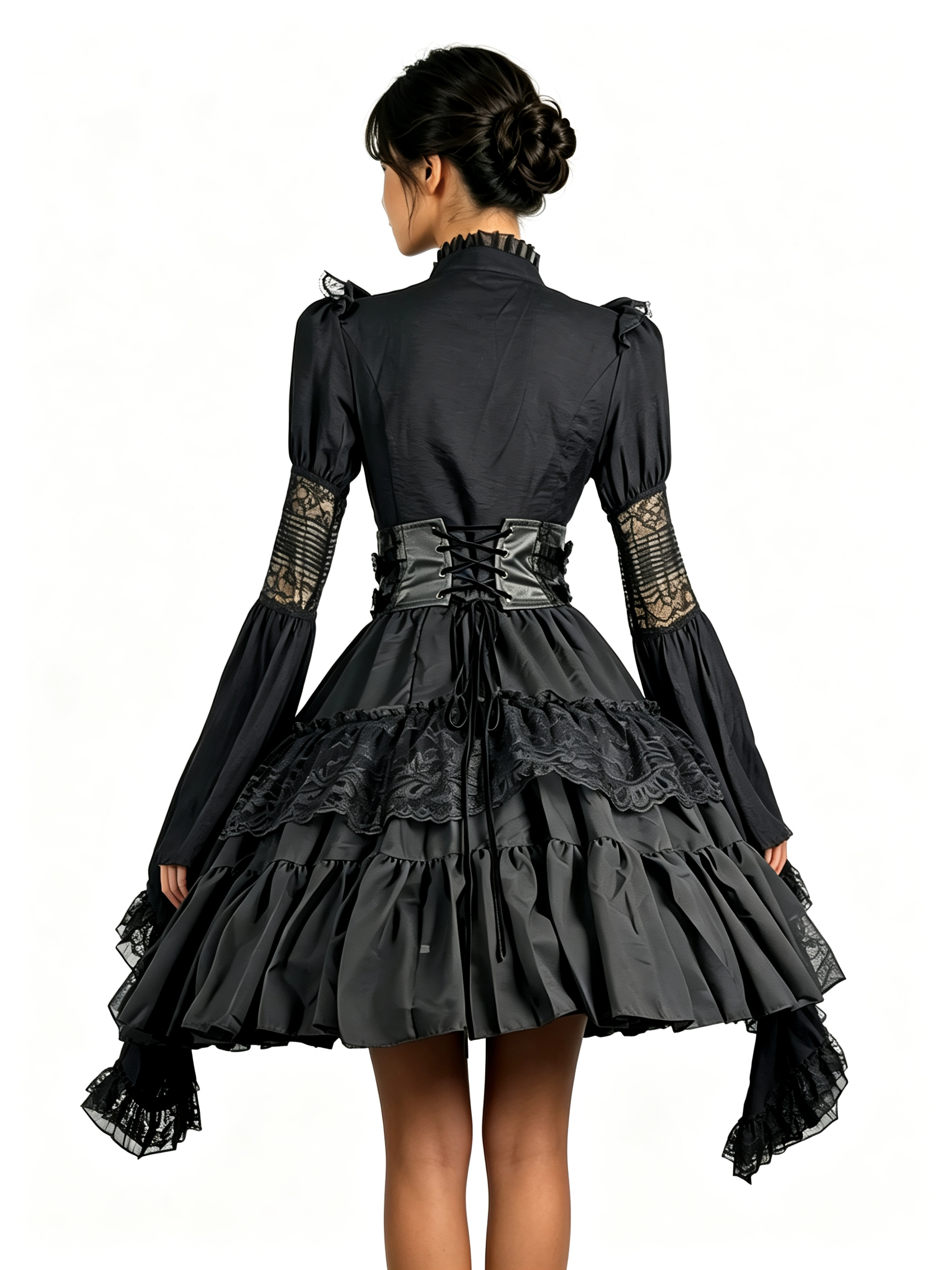 [Copy]Midnight Velvet Lace Blouse