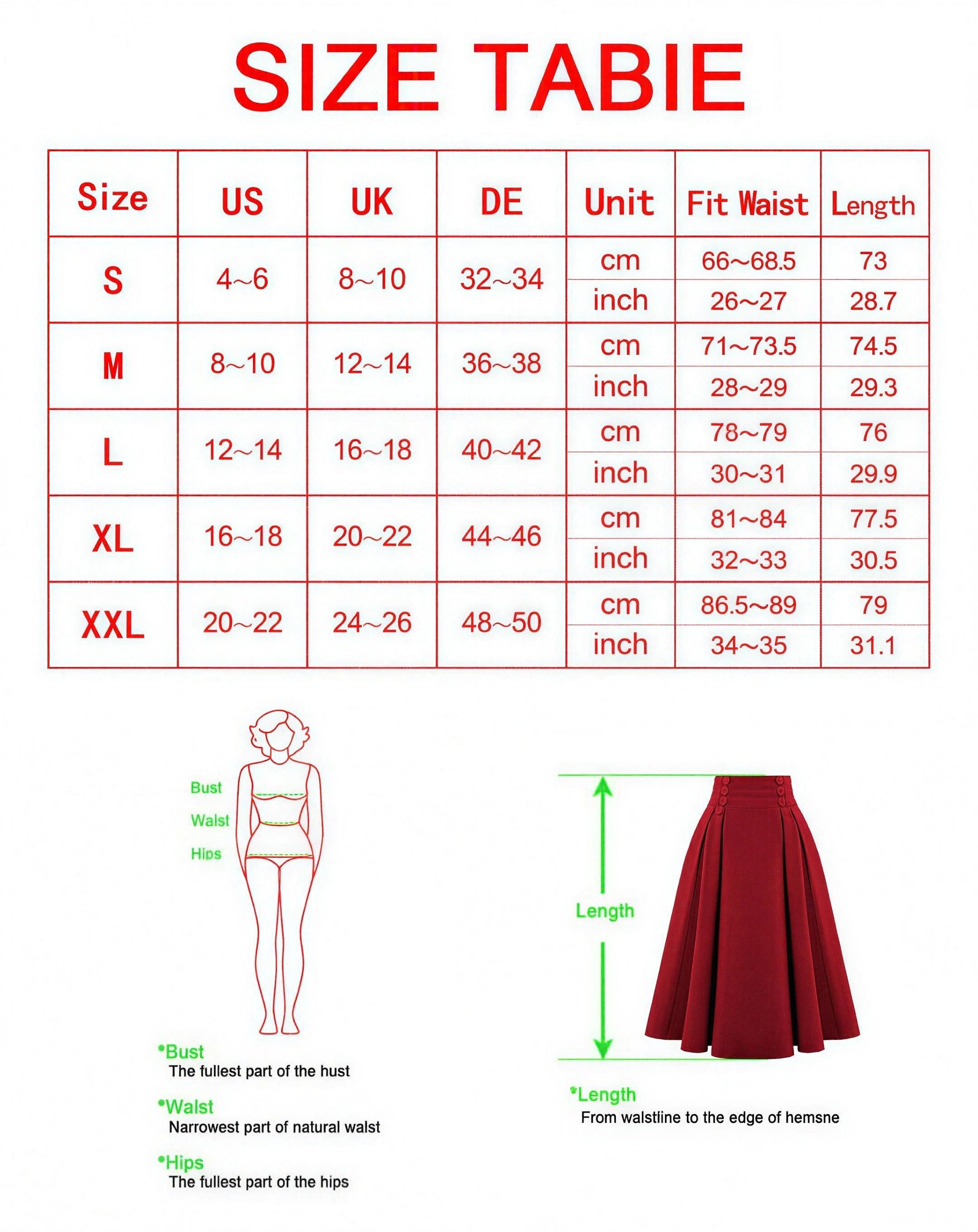 Elegant High Waisted Pleated Midi Skirt - Vintage Double-Breasted A-Line Flare Skirt with Buttons