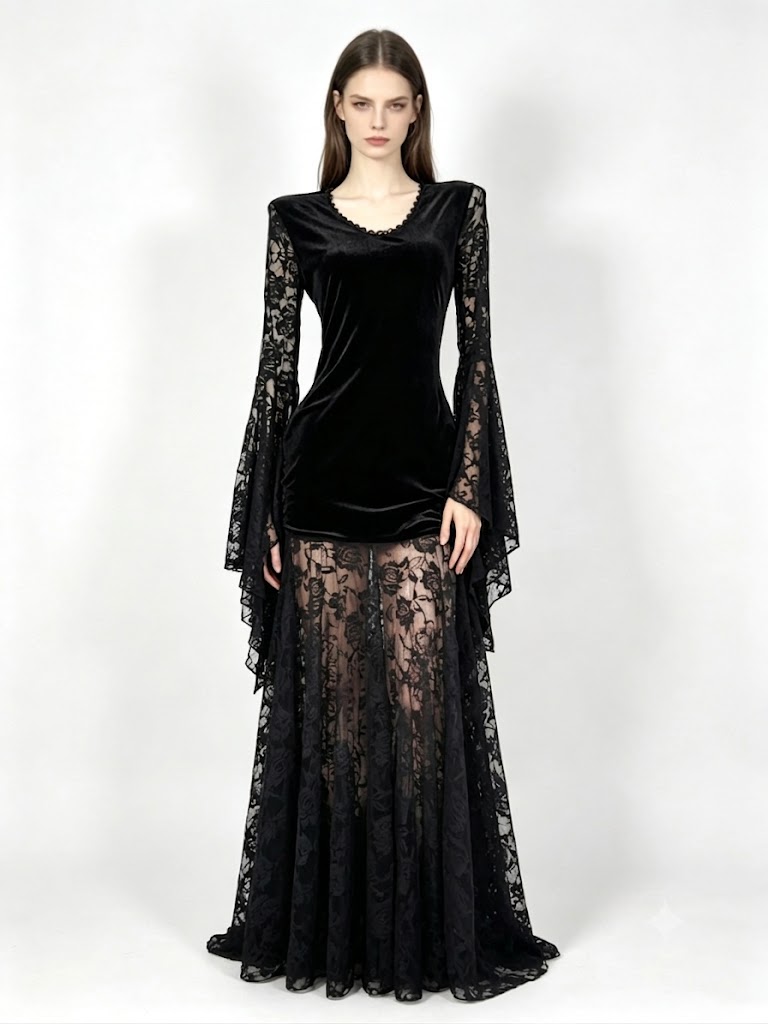 Crimson Seance Halter Dress