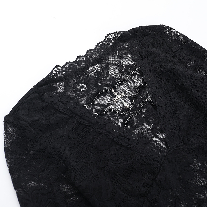 Gothic style lace fashionable versatile set